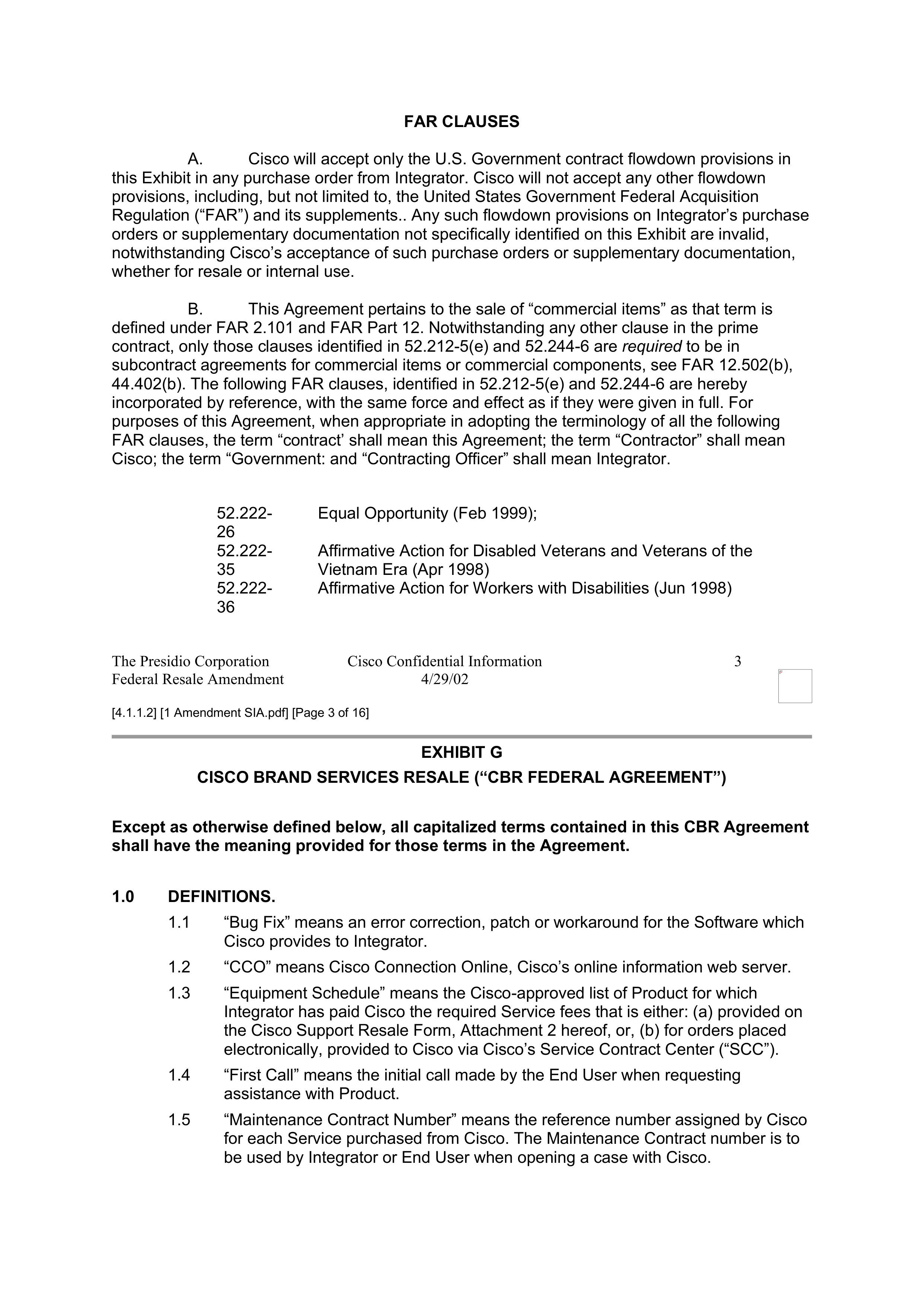 CISCO SYSTEMS INTEGRATOR AGREEMENT — page 42
