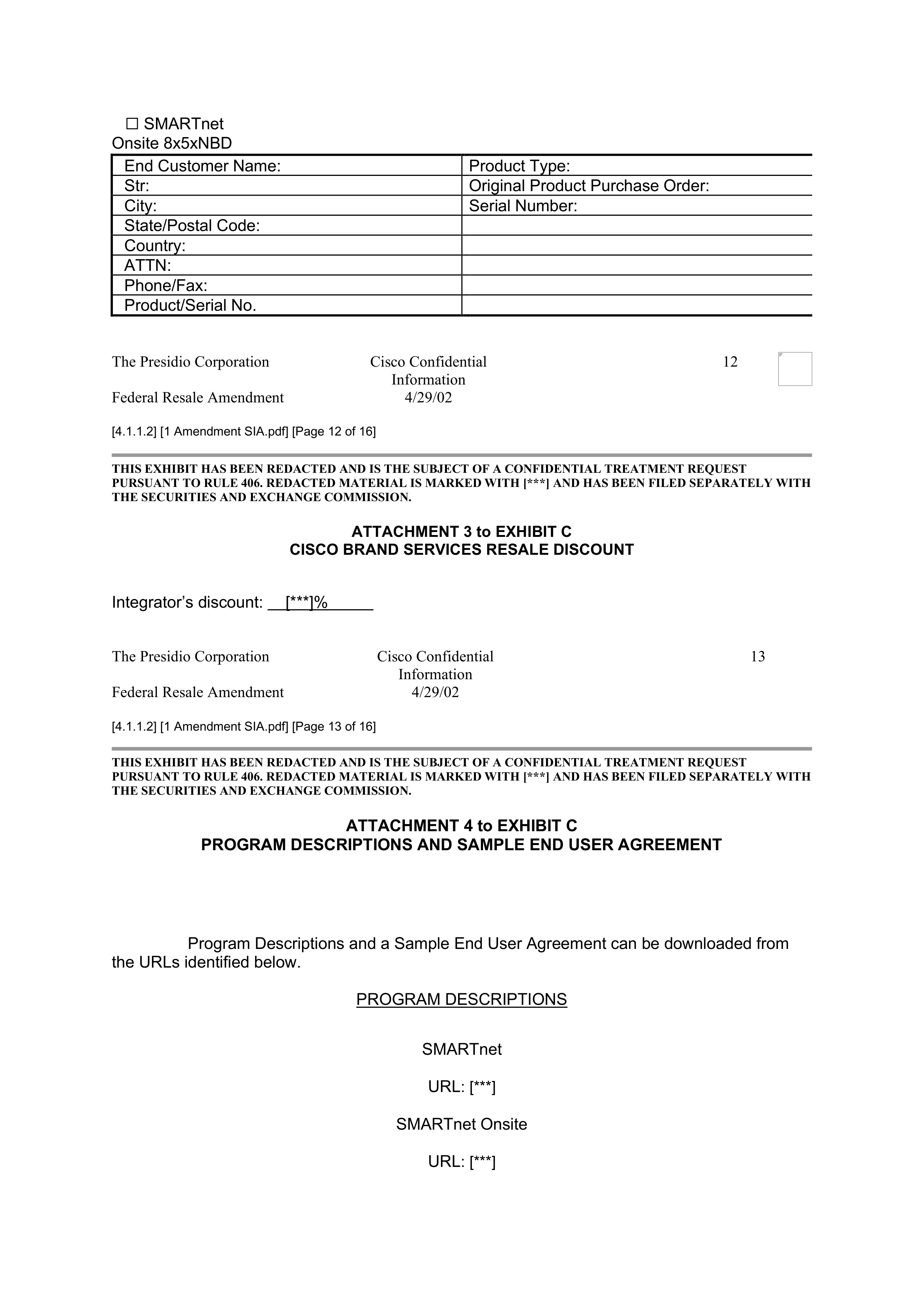 CISCO SYSTEMS INTEGRATOR AGREEMENT — page 52