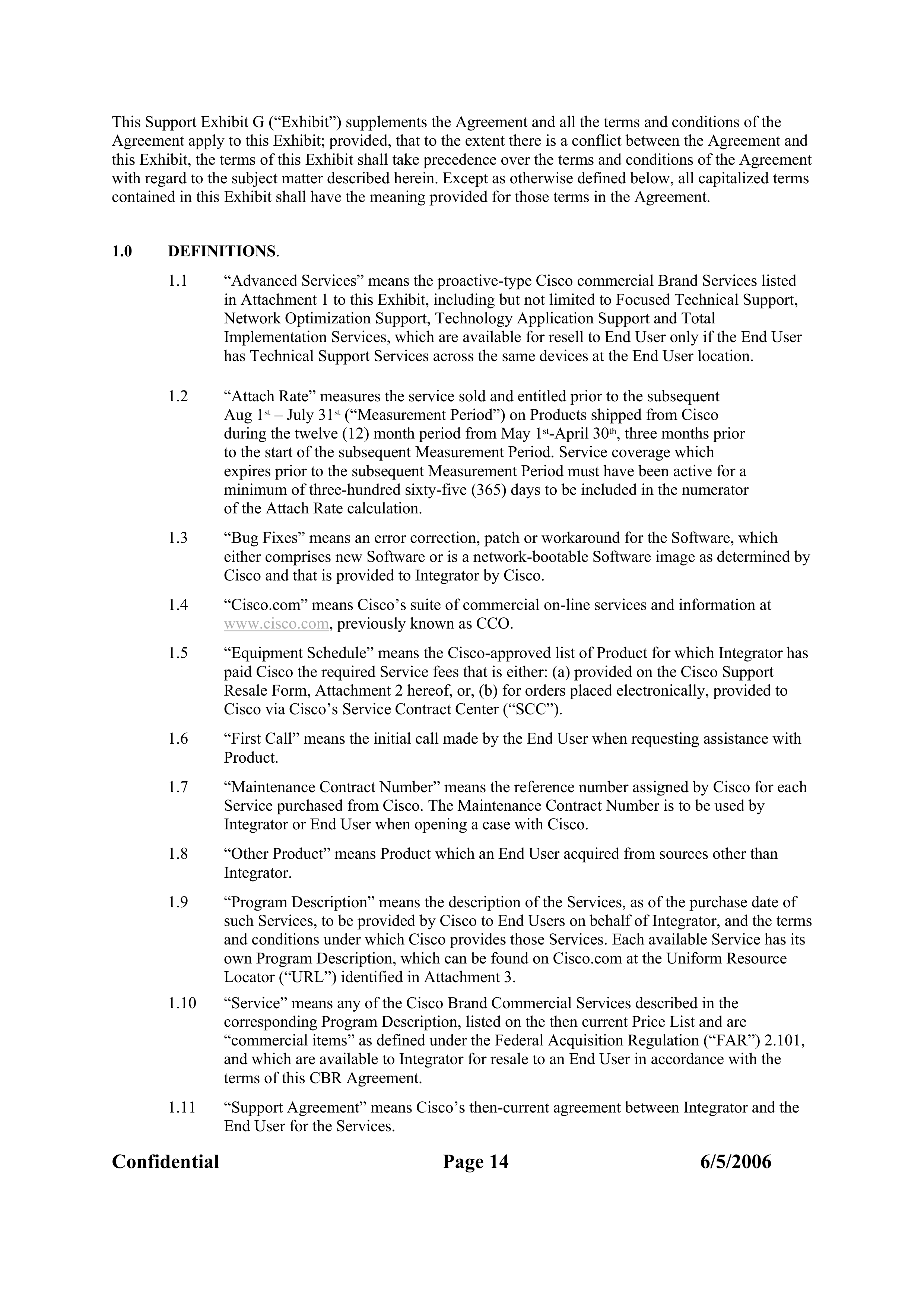 CISCO SYSTEMS INTEGRATOR AGREEMENT — page 68