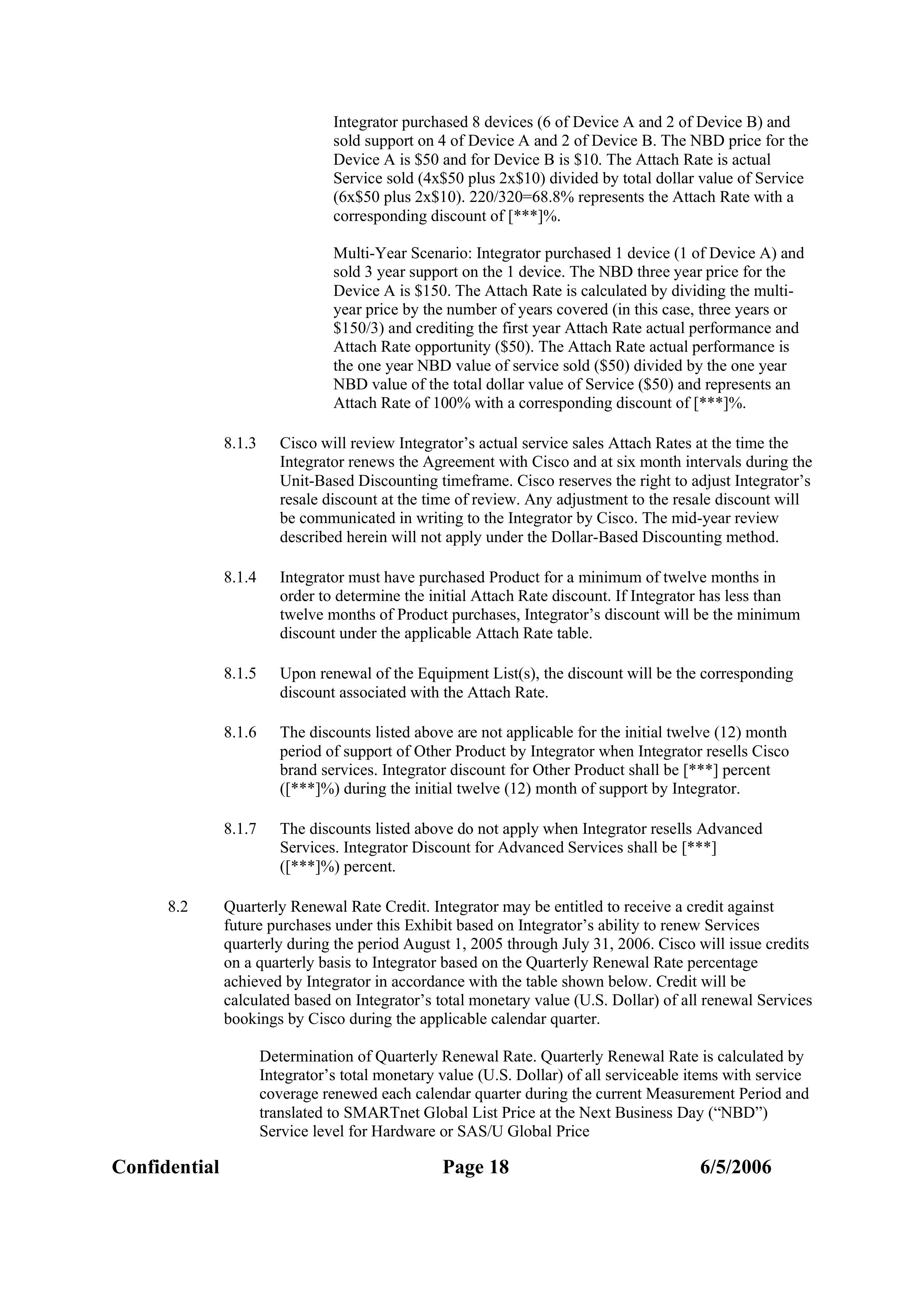 CISCO SYSTEMS INTEGRATOR AGREEMENT — page 73