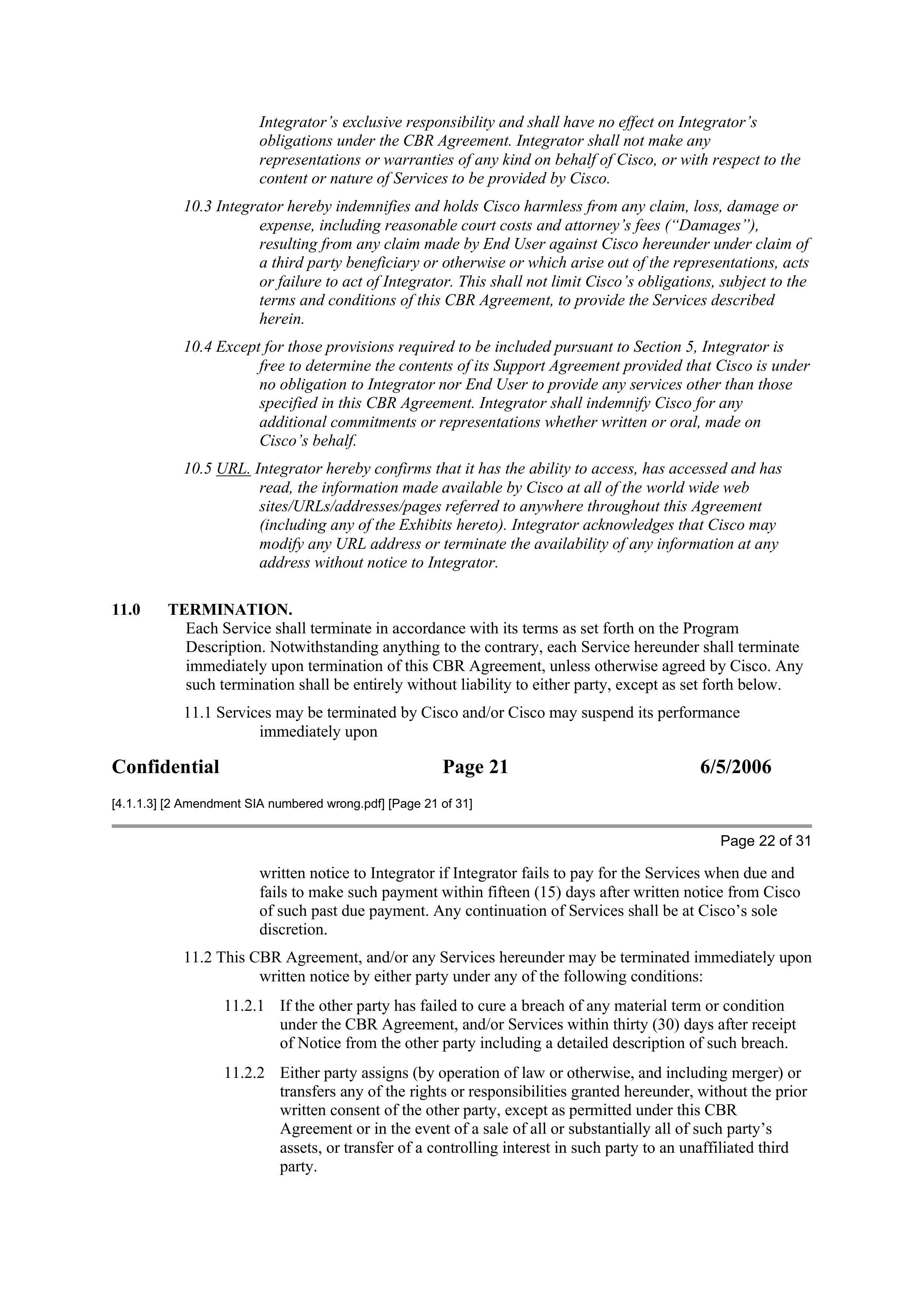CISCO SYSTEMS INTEGRATOR AGREEMENT — page 77