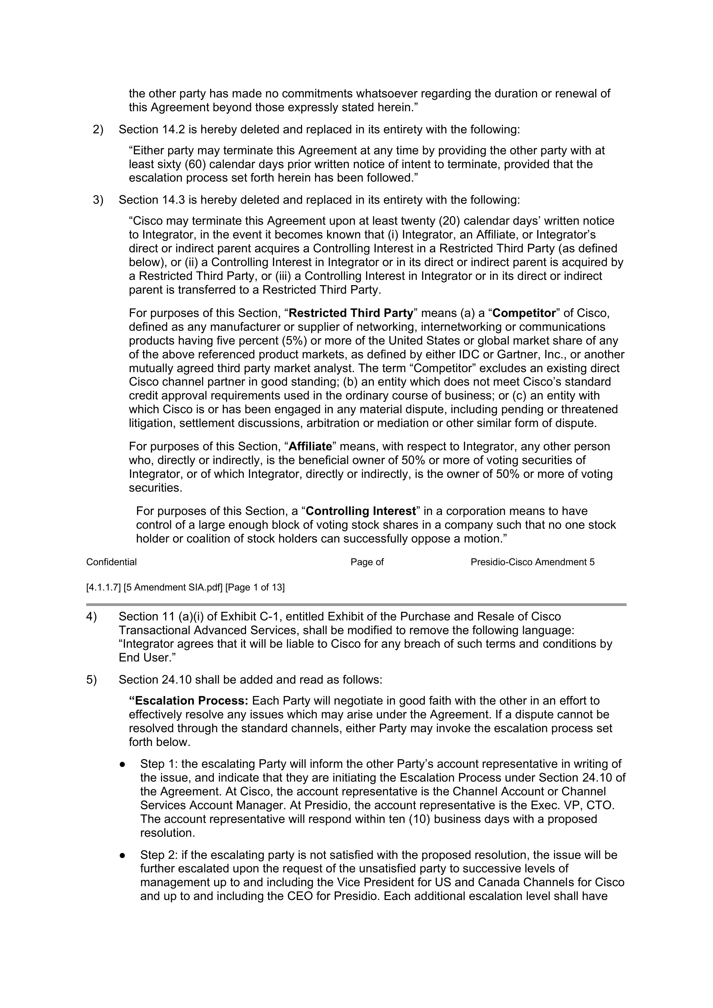 CISCO SYSTEMS INTEGRATOR AGREEMENT — page 93