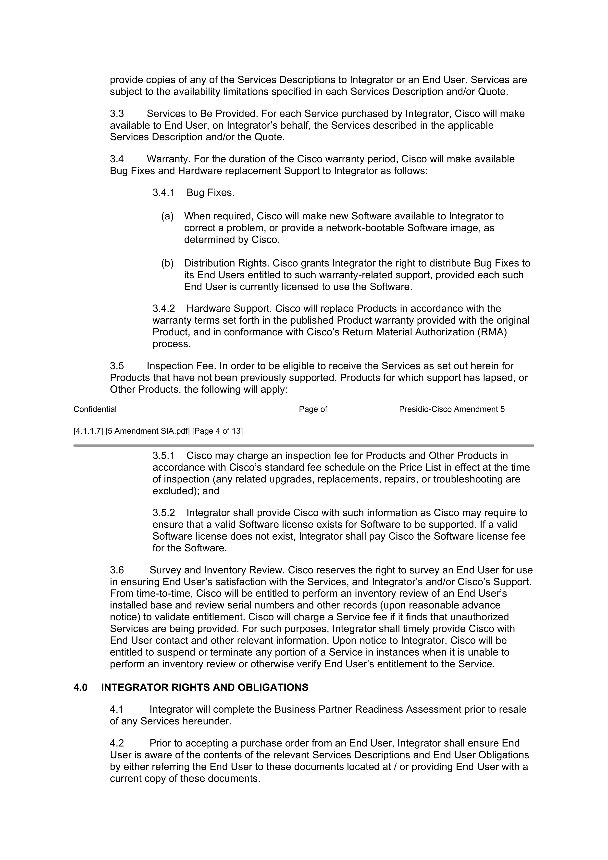 CISCO SYSTEMS INTEGRATOR AGREEMENT — page 96