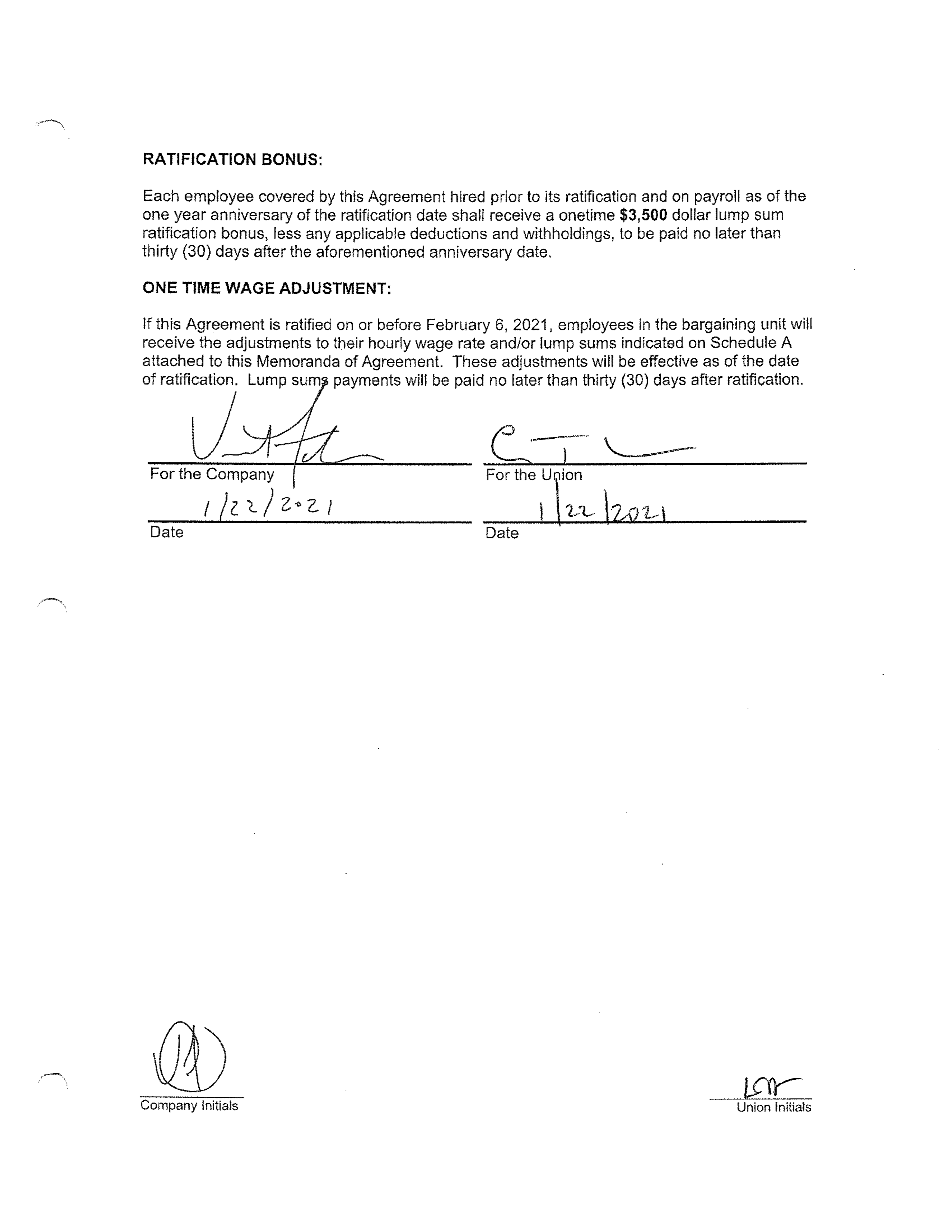 COMCAST COLLECTIVE BARGAINING AGREEMENT — page 41