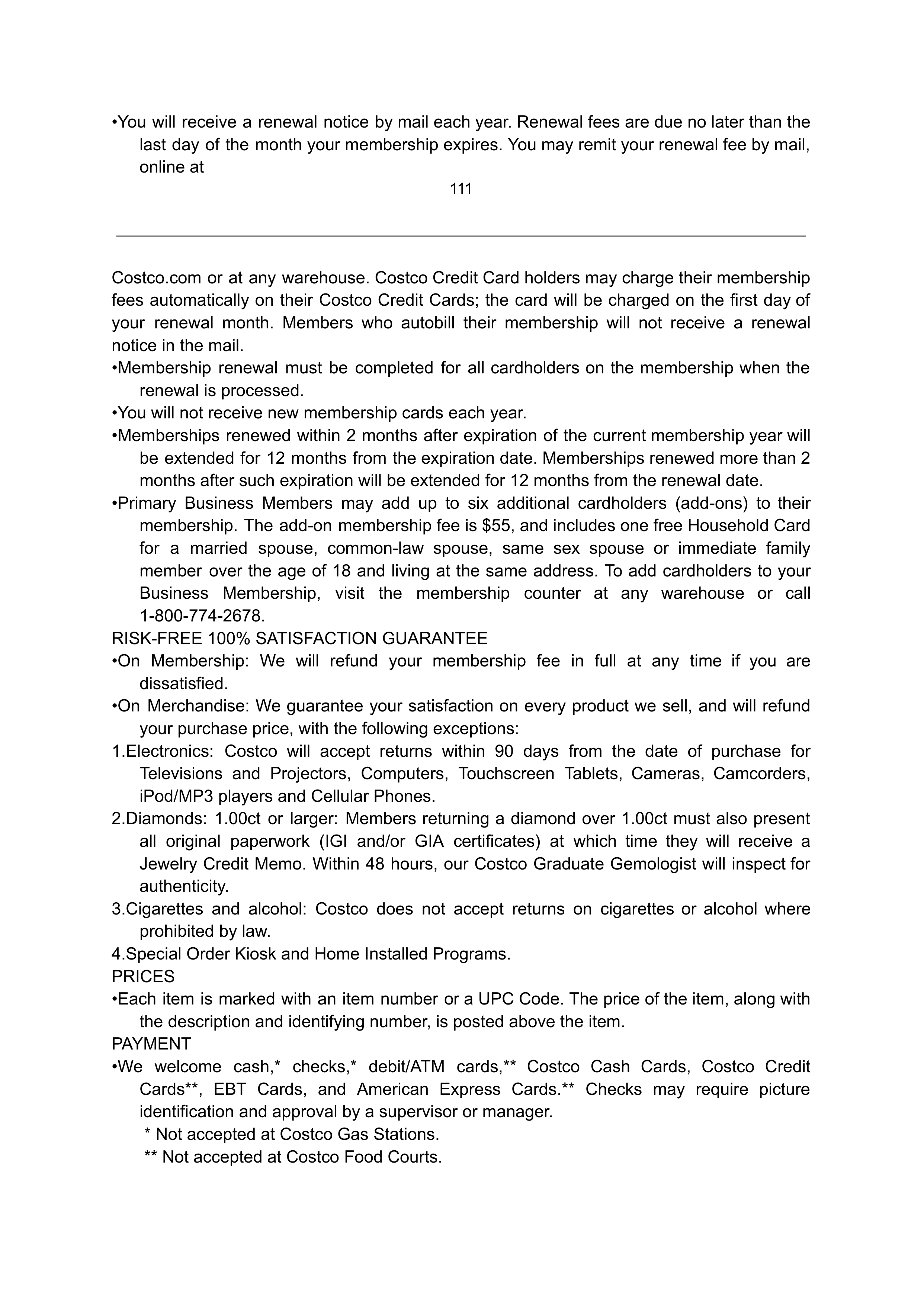 COSTCO CO-BRANDED PROGRAM AGREEMENT — page 100