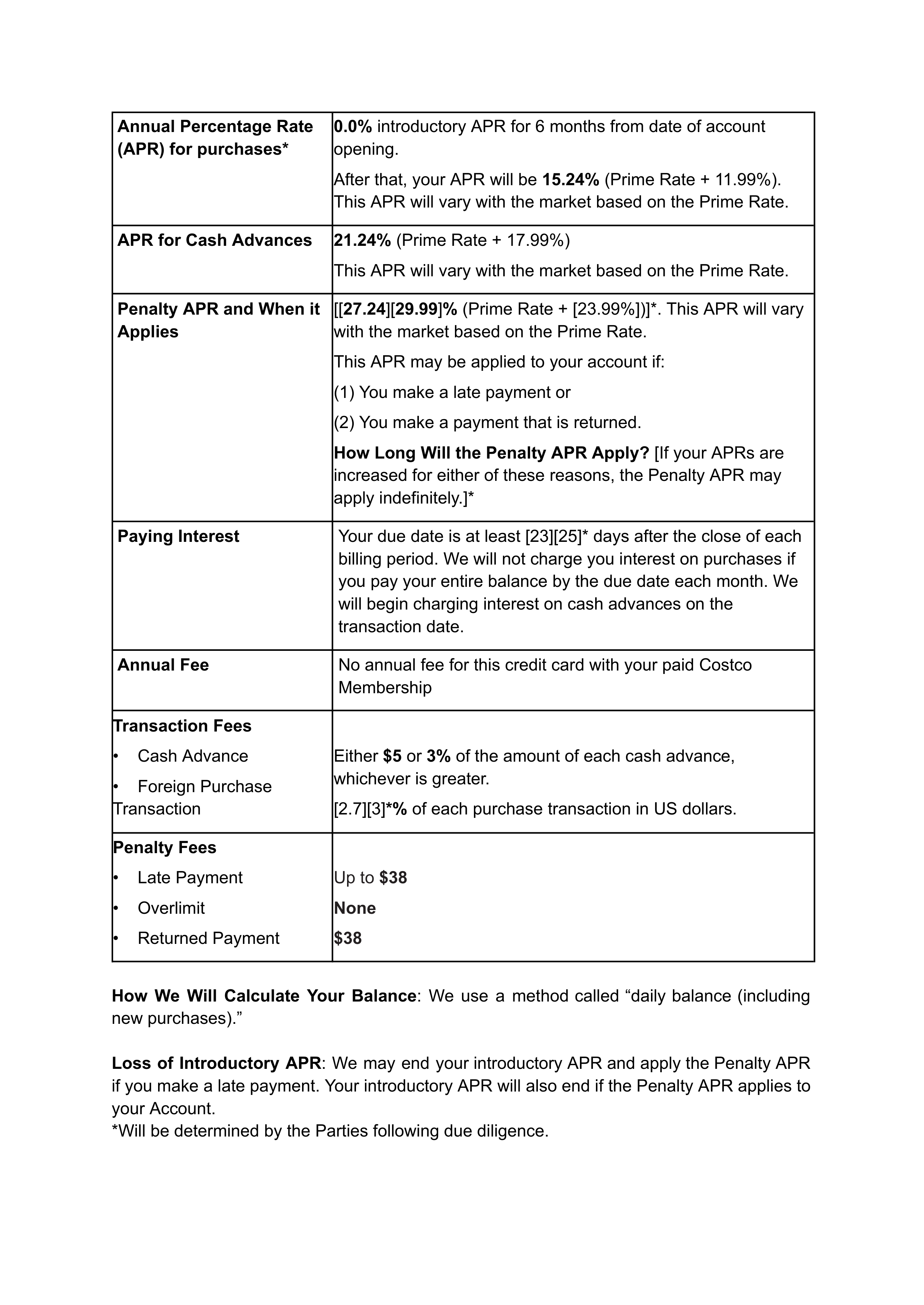 COSTCO CO-BRANDED PROGRAM AGREEMENT — page 104
