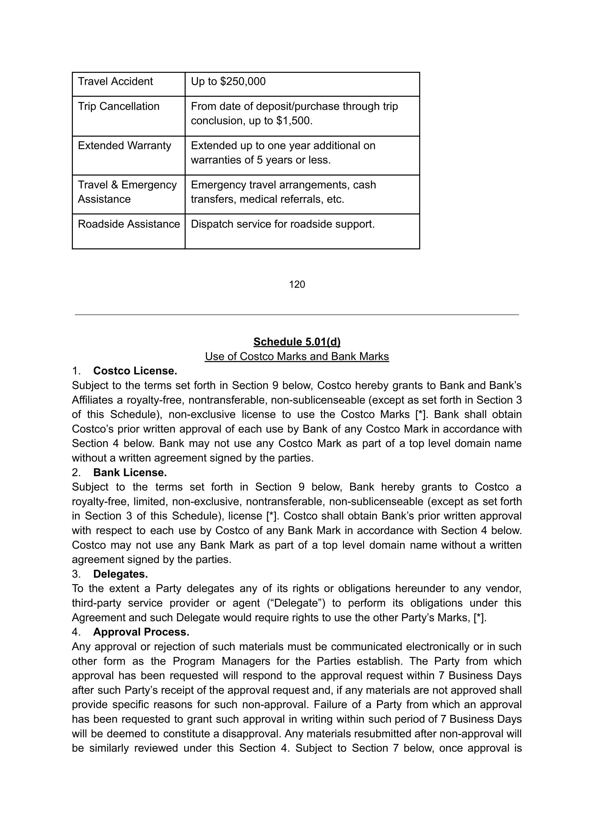 COSTCO CO-BRANDED PROGRAM AGREEMENT — page 107