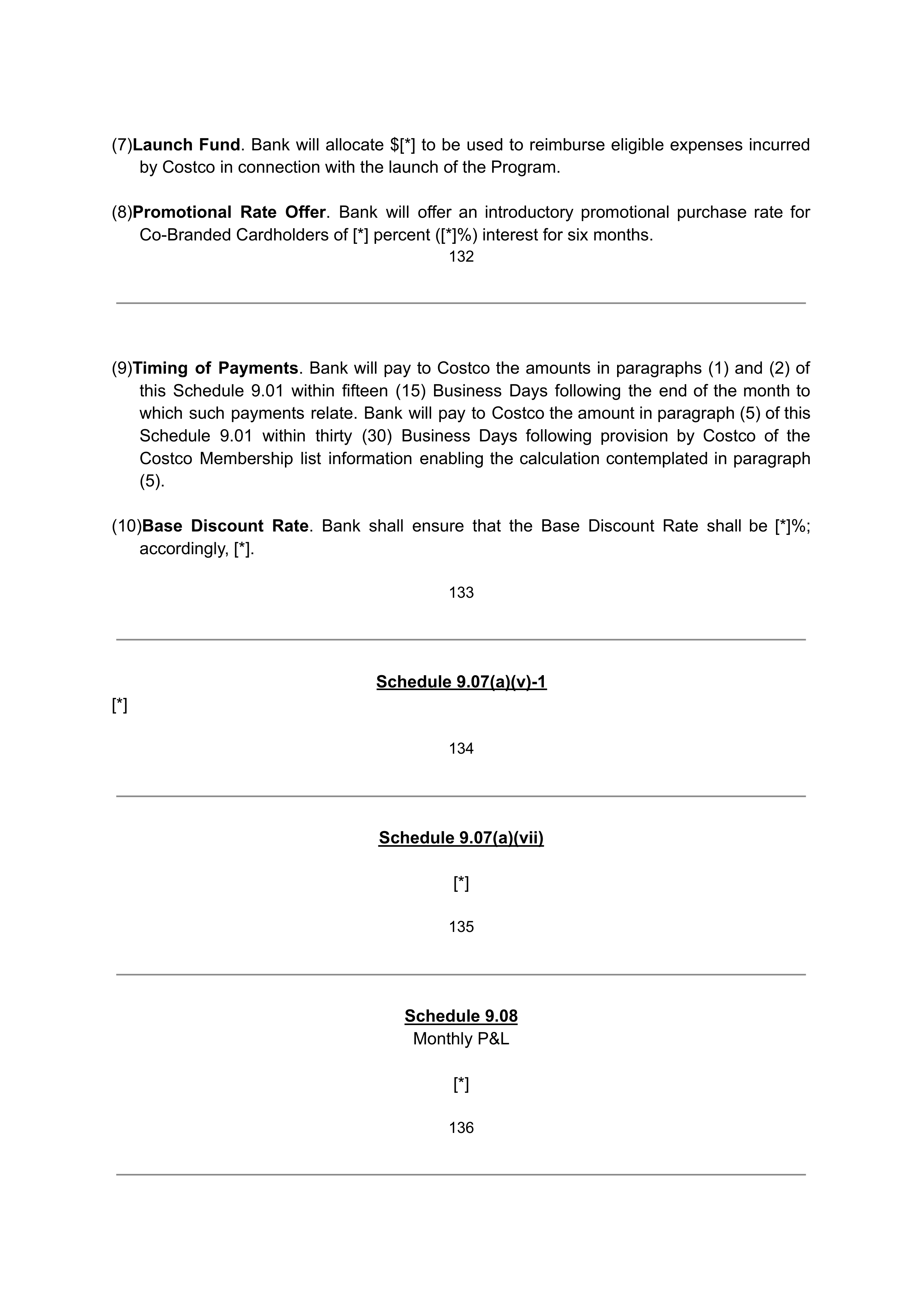 COSTCO CO-BRANDED PROGRAM AGREEMENT — page 113