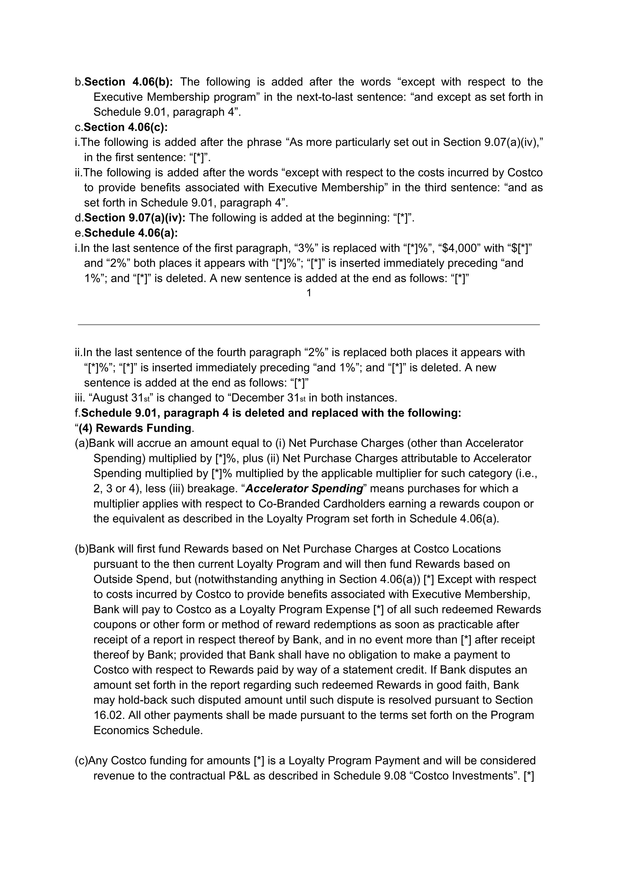 COSTCO CO-BRANDED PROGRAM AGREEMENT — page 116