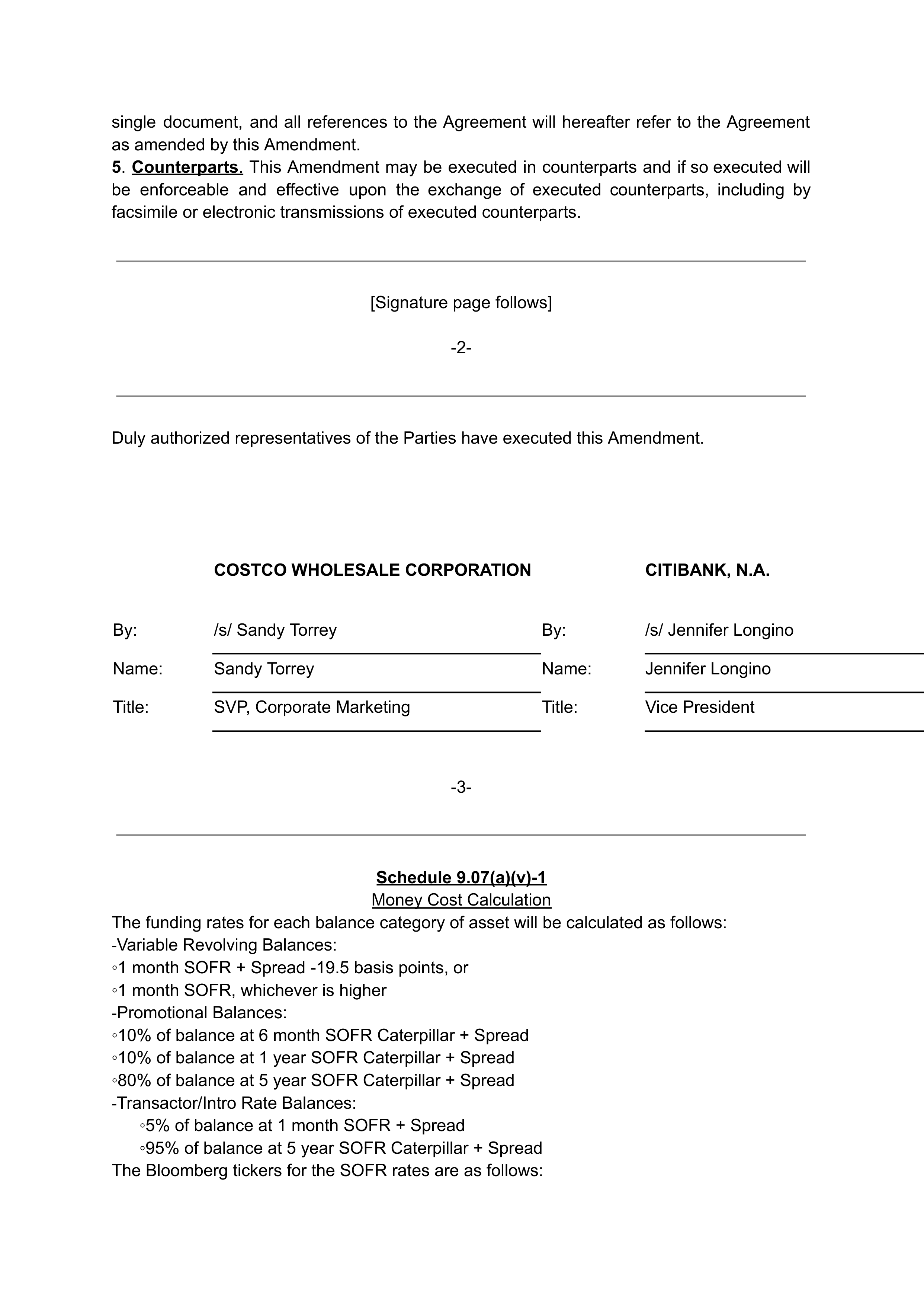 COSTCO CO-BRANDED PROGRAM AGREEMENT — page 142