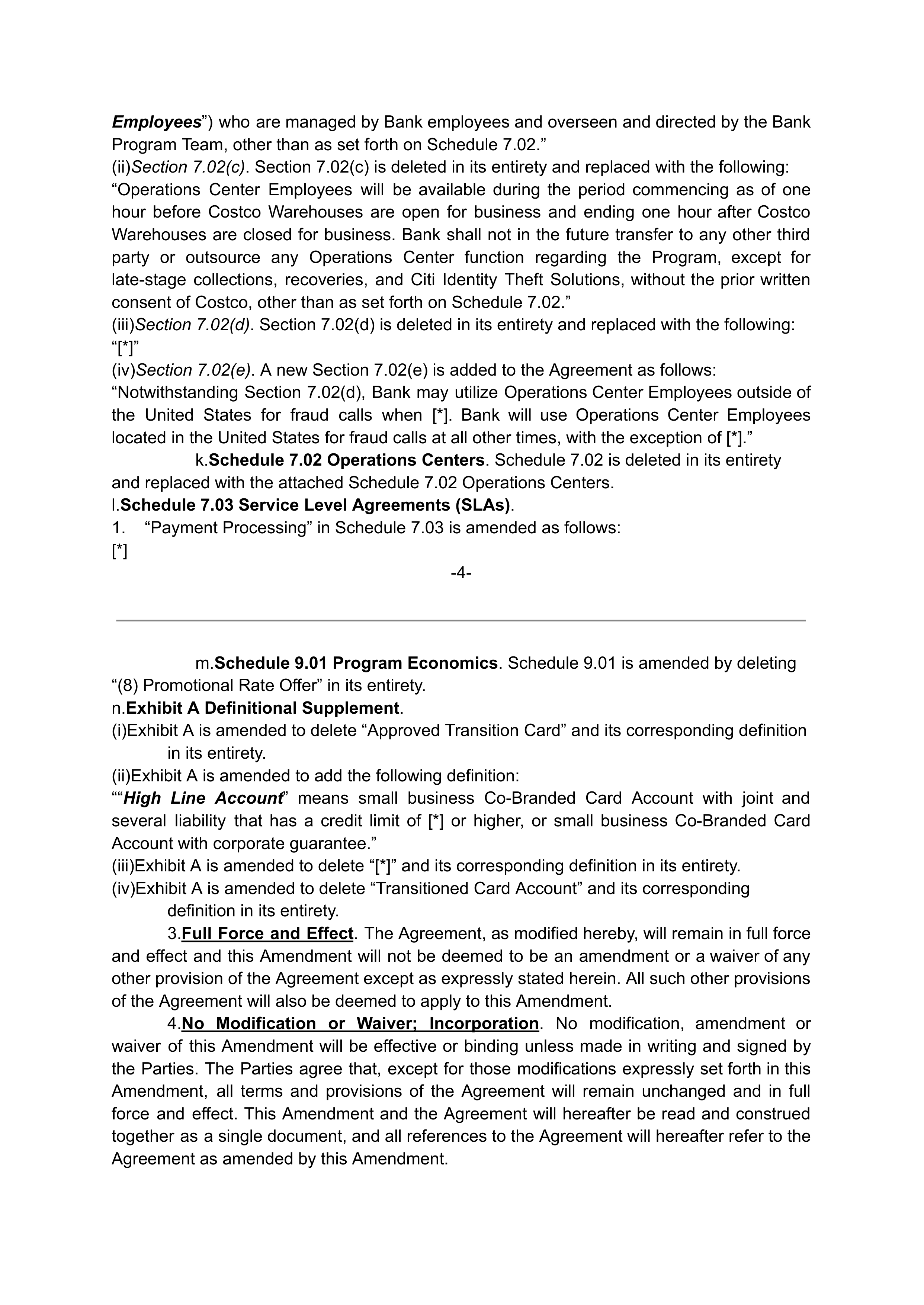 COSTCO CO-BRANDED PROGRAM AGREEMENT — page 146