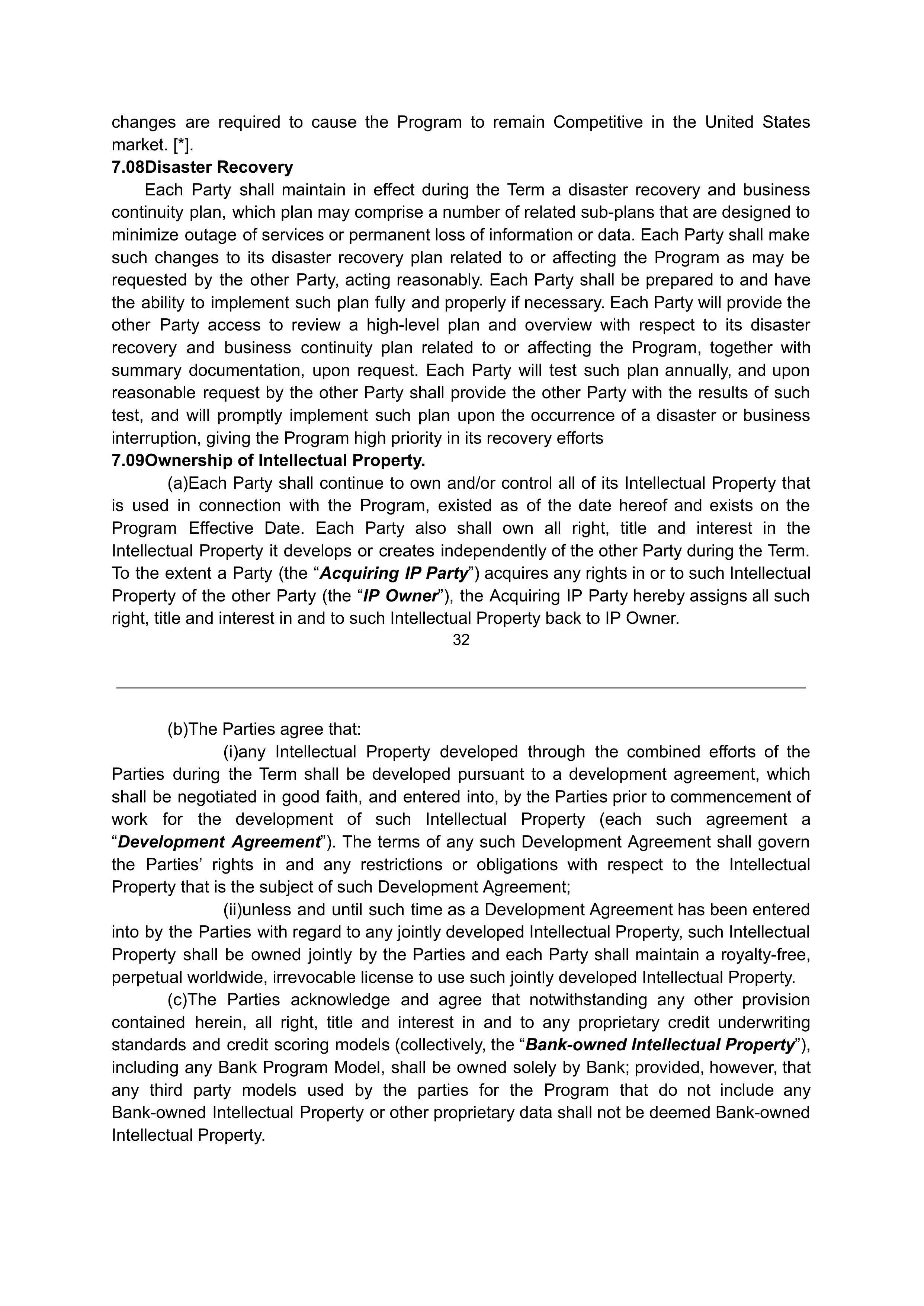 COSTCO CO-BRANDED PROGRAM AGREEMENT — page 33