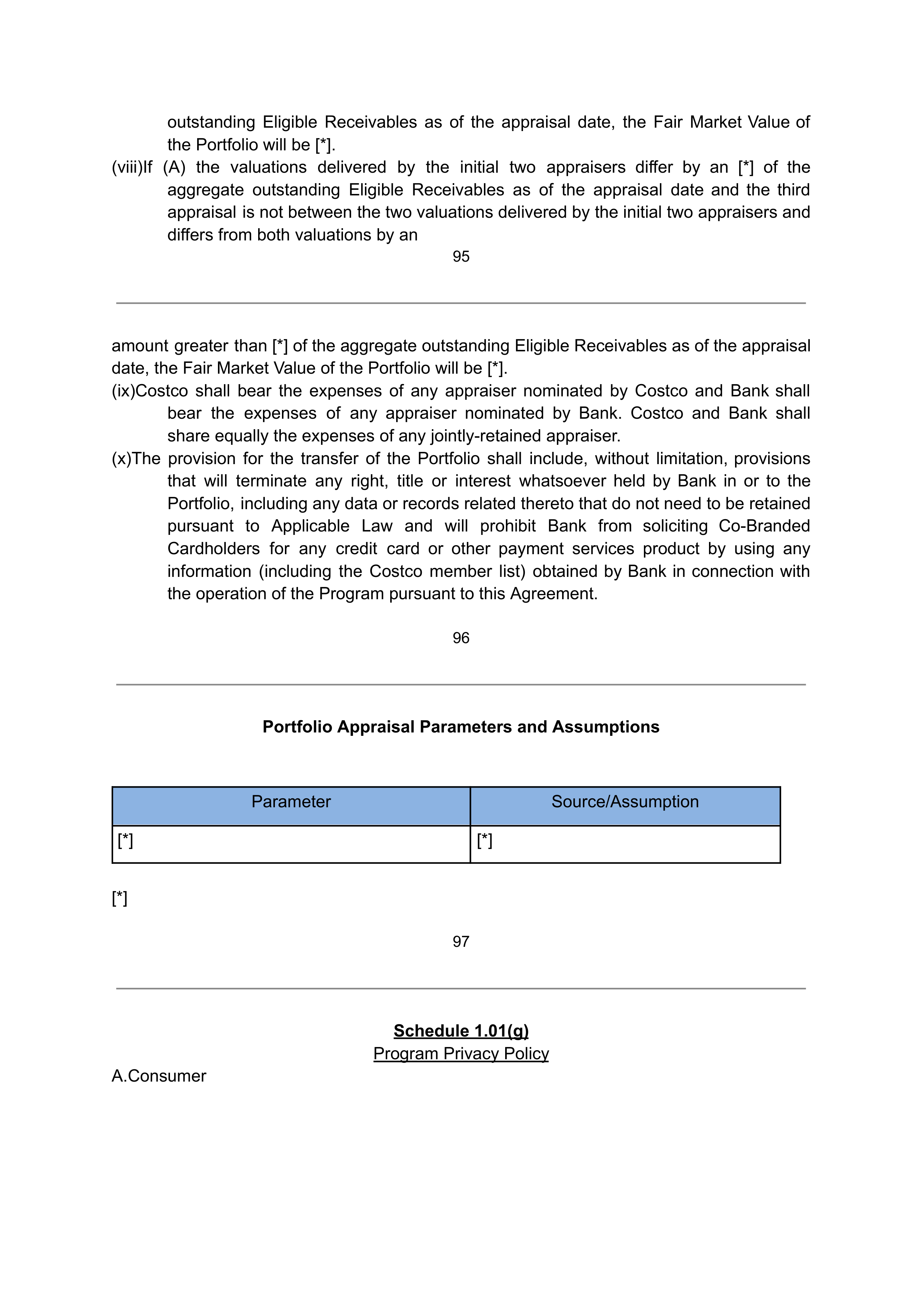 COSTCO CO-BRANDED PROGRAM AGREEMENT — page 89