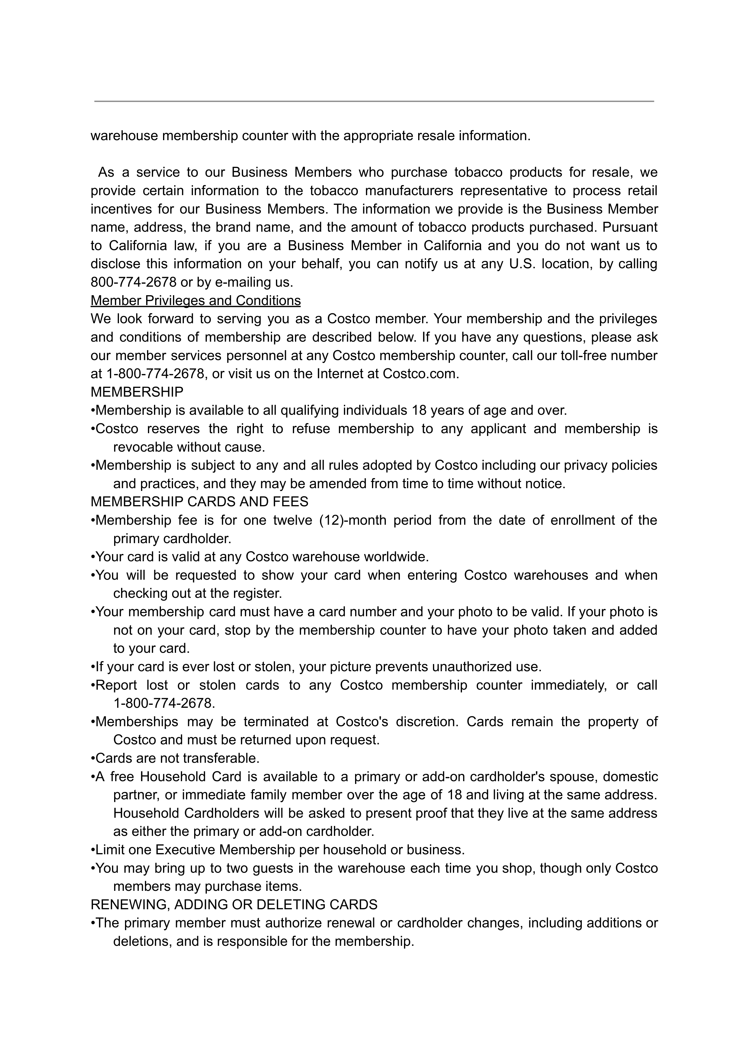 COSTCO CO-BRANDED PROGRAM AGREEMENT — page 99