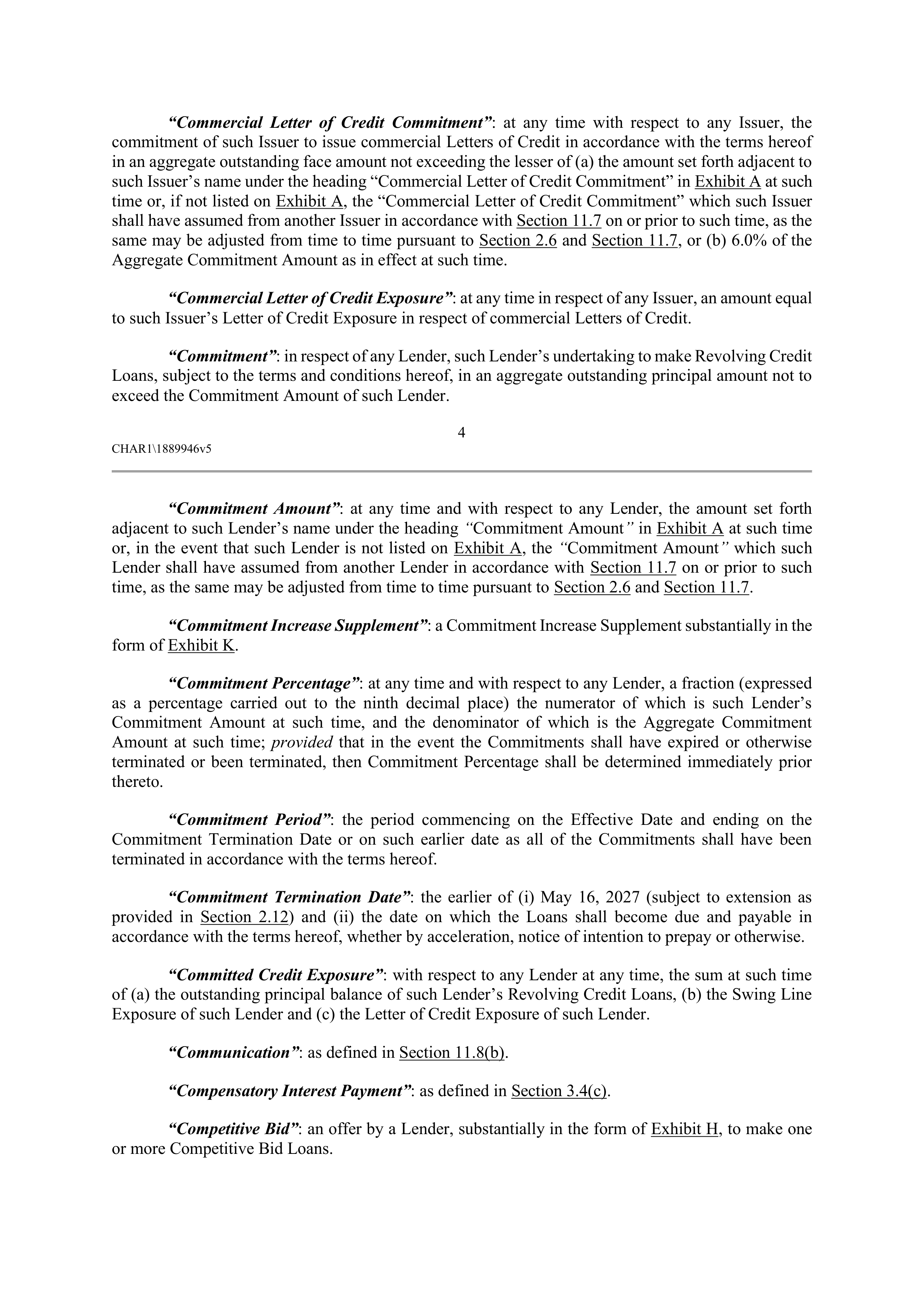CVS HEALTH CORPORATION FIVE YEAR CREDIT AGREEMENT — page 10