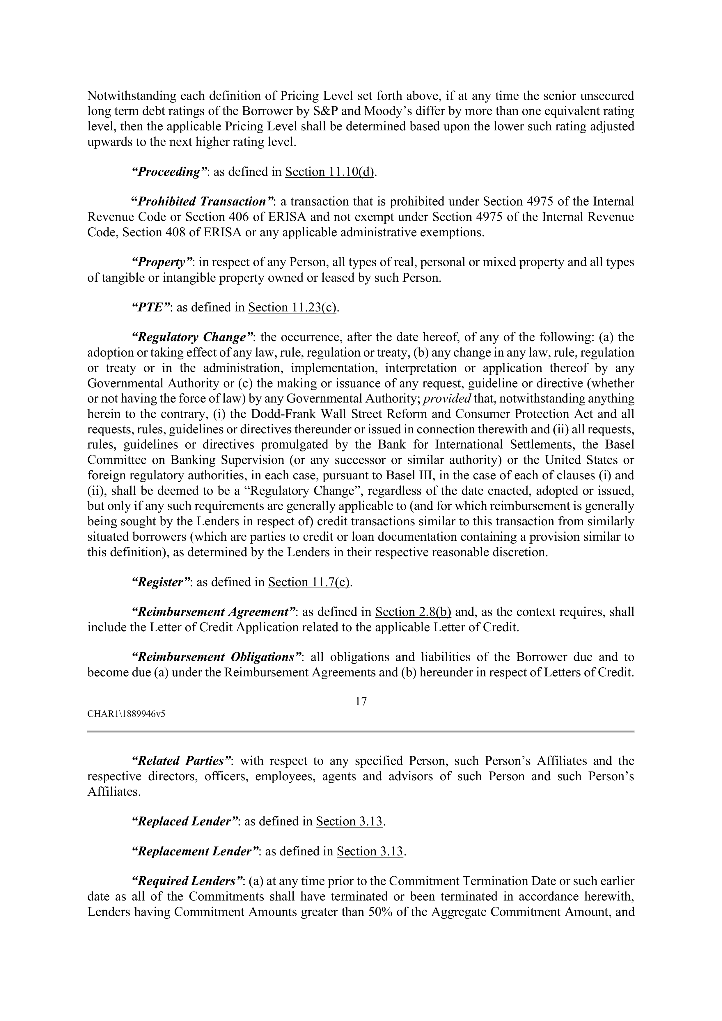 CVS HEALTH CORPORATION FIVE YEAR CREDIT AGREEMENT — page 23