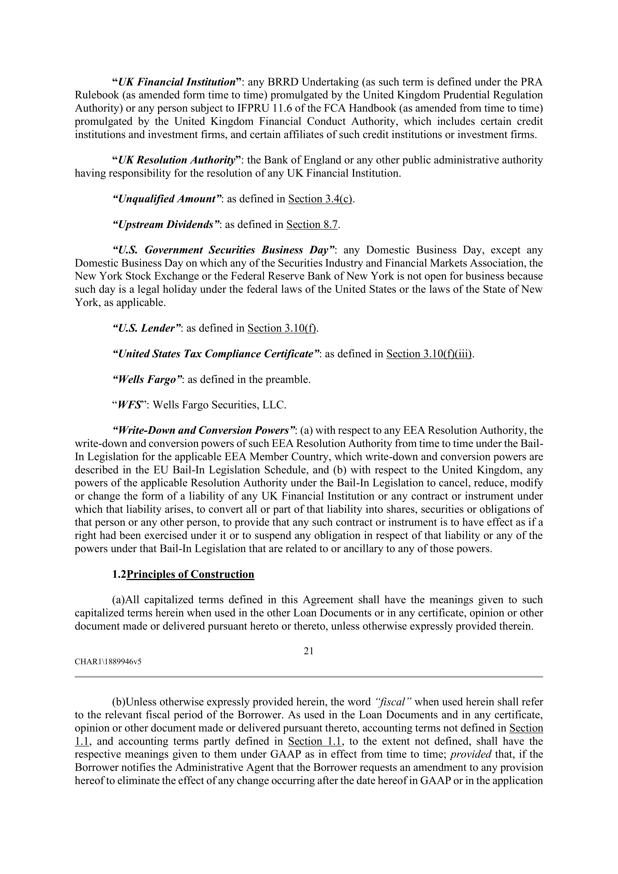CVS HEALTH CORPORATION FIVE YEAR CREDIT AGREEMENT — page 27