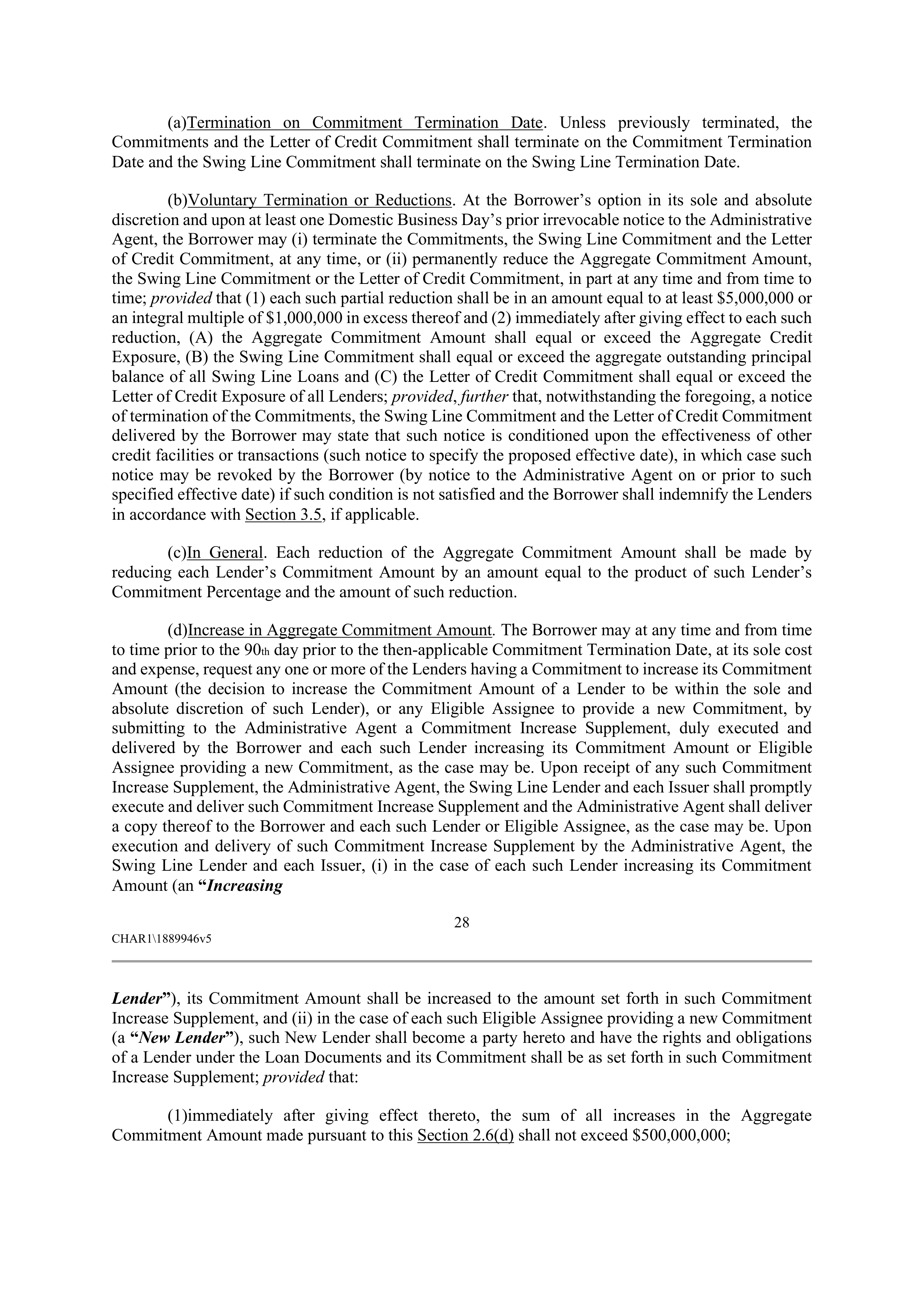 CVS HEALTH CORPORATION FIVE YEAR CREDIT AGREEMENT — page 34