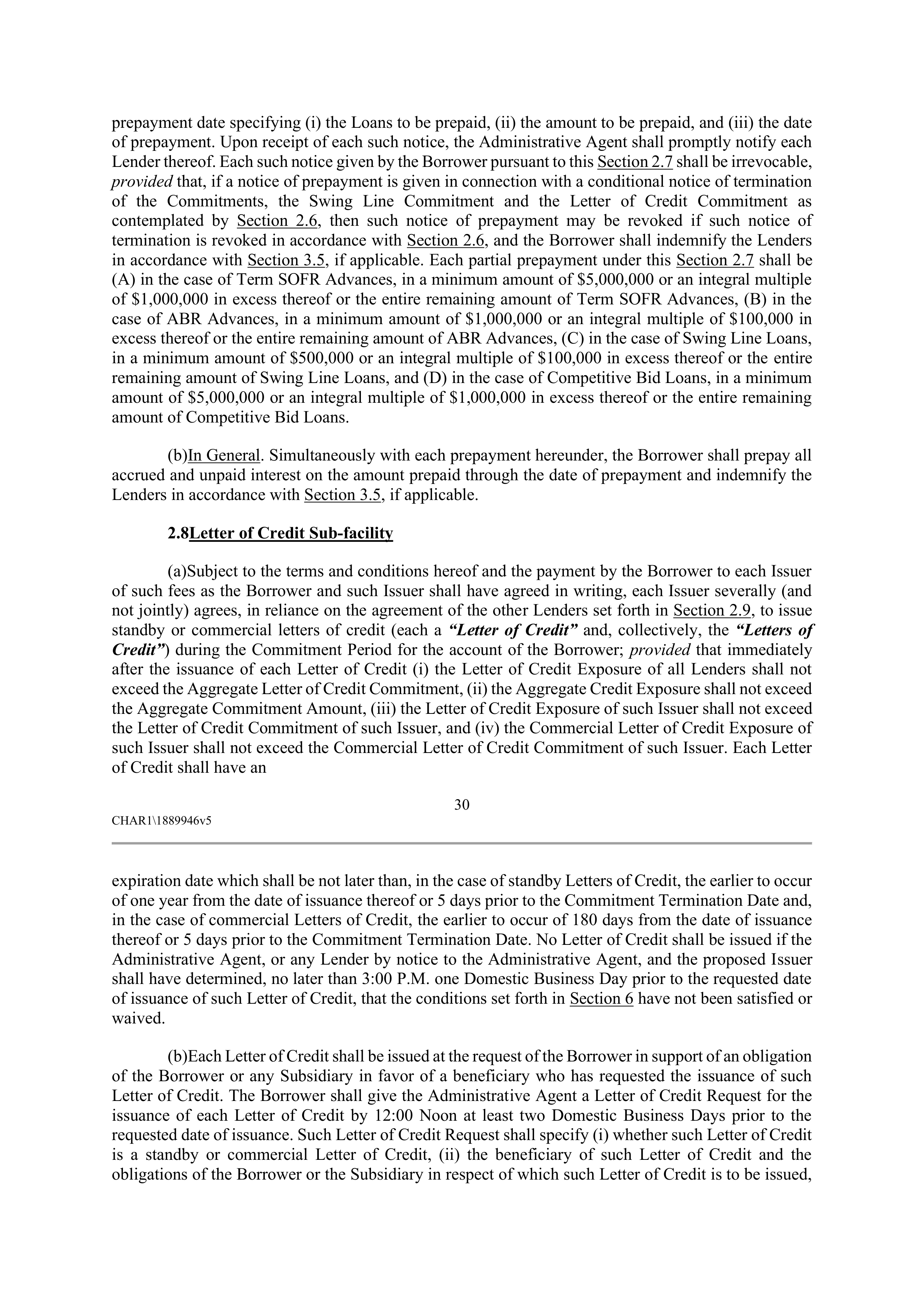 CVS HEALTH CORPORATION FIVE YEAR CREDIT AGREEMENT — page 36