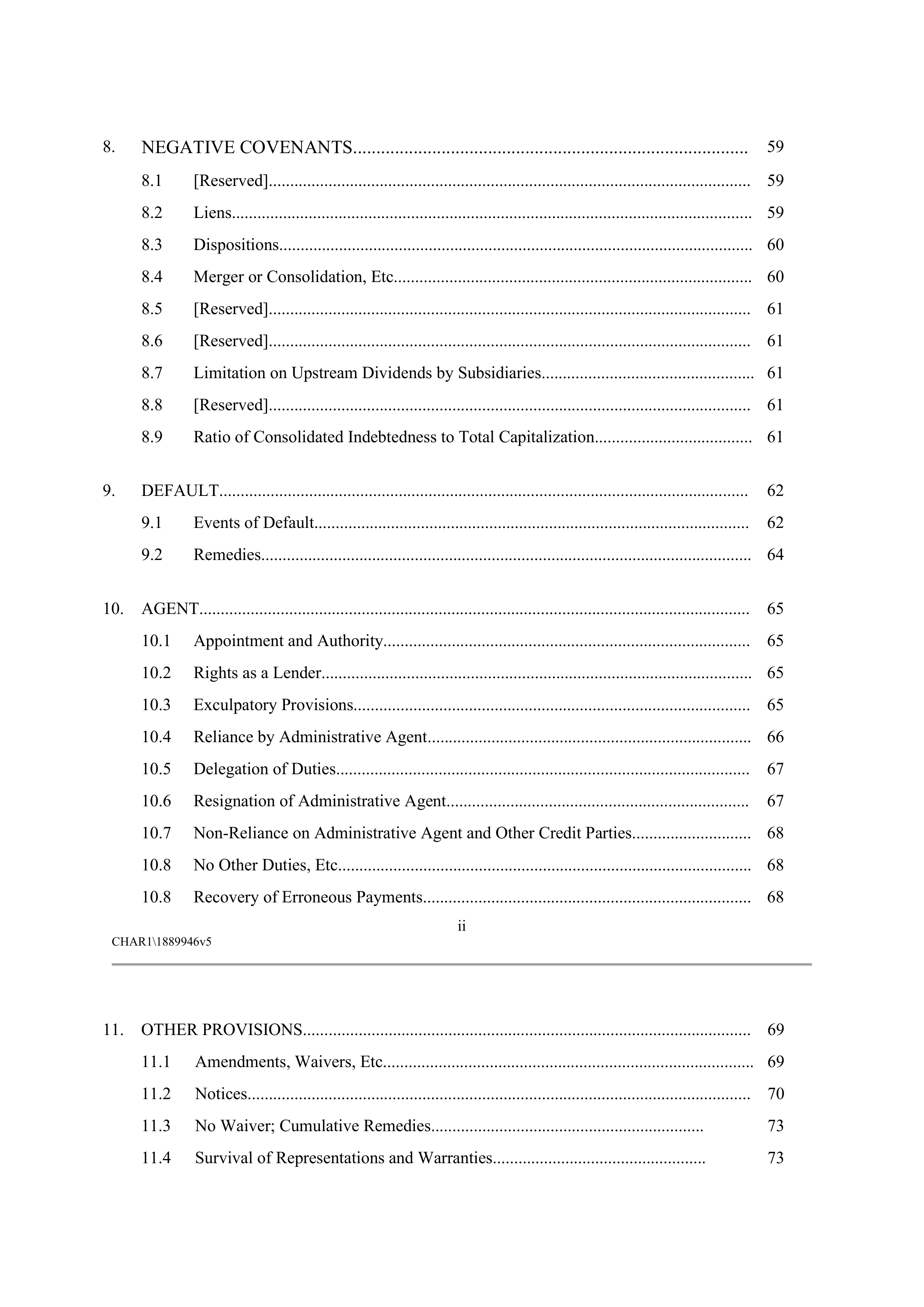 CVS HEALTH CORPORATION FIVE YEAR CREDIT AGREEMENT — page 4