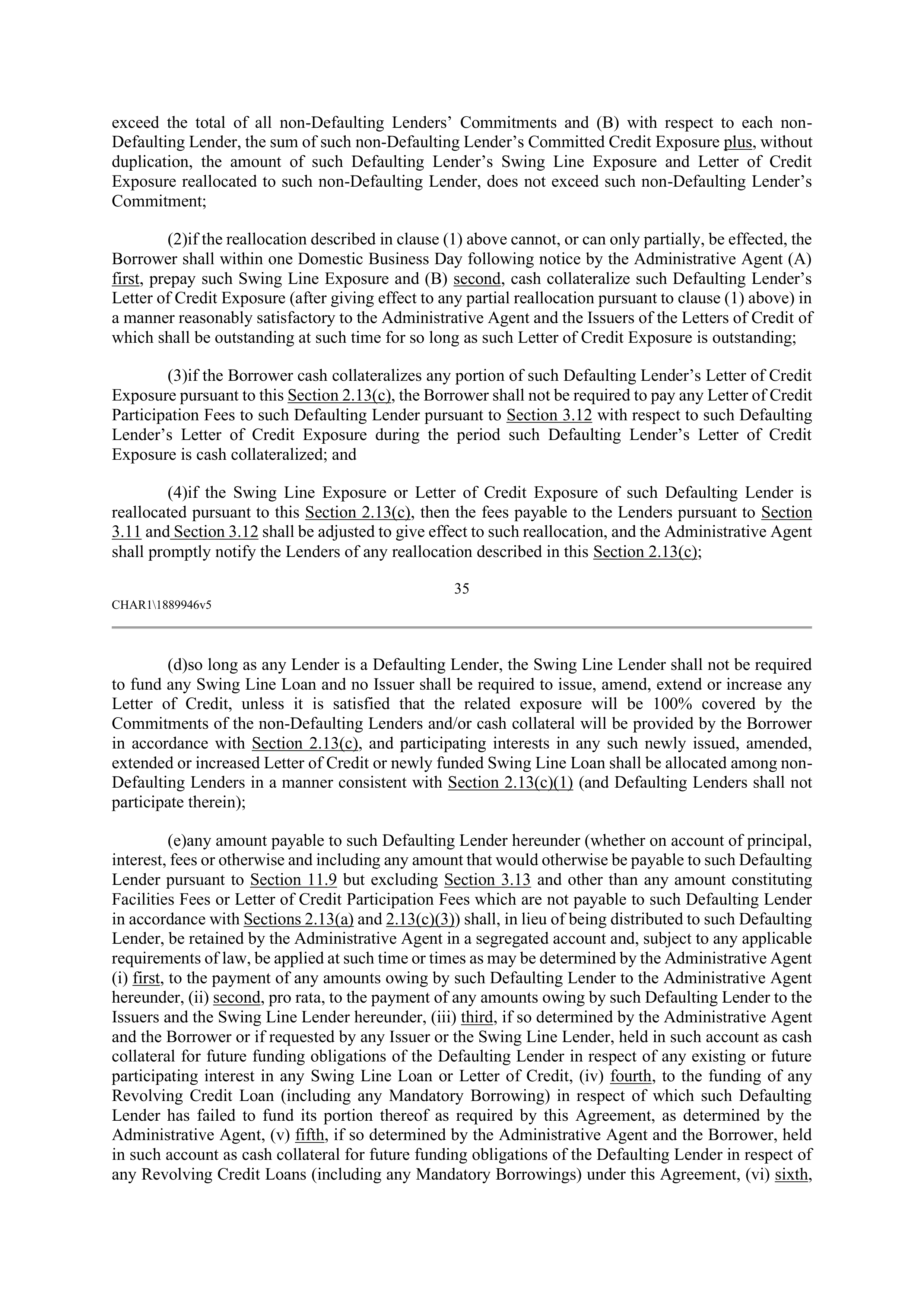 CVS HEALTH CORPORATION FIVE YEAR CREDIT AGREEMENT — page 41