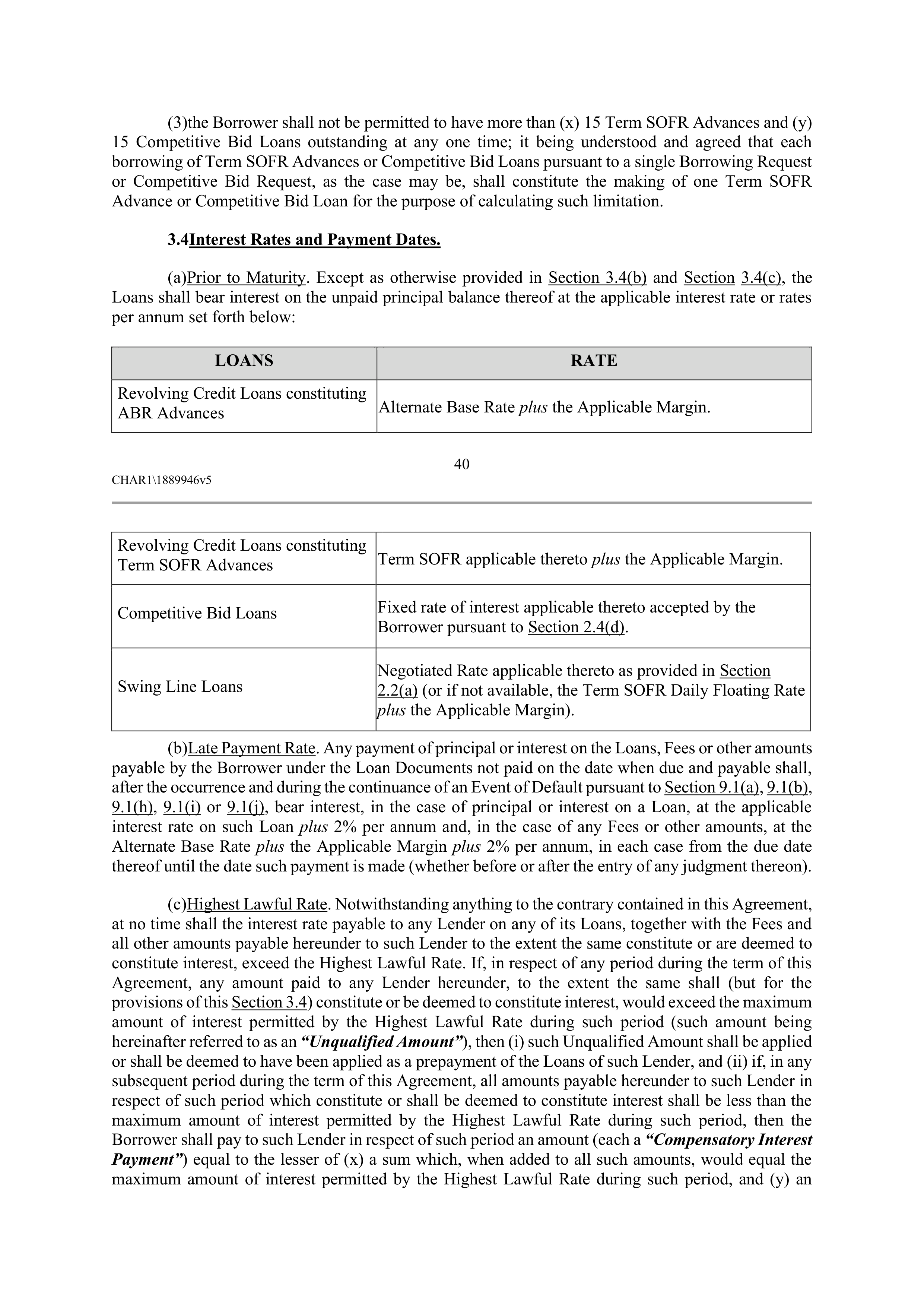 CVS HEALTH CORPORATION FIVE YEAR CREDIT AGREEMENT — page 46