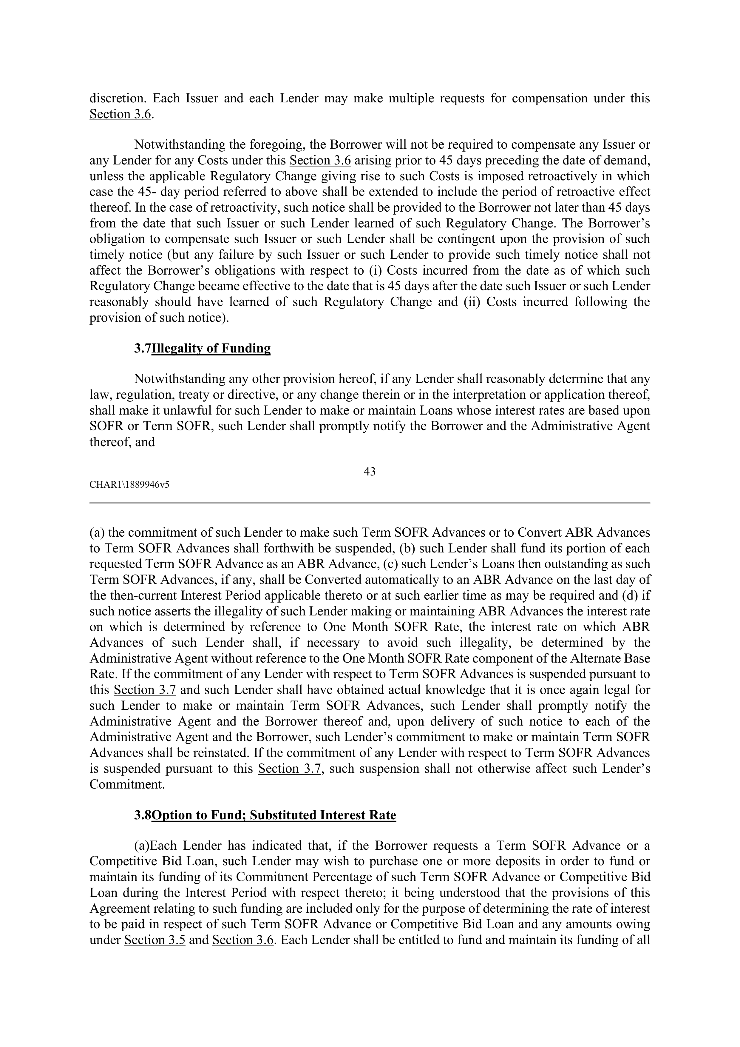 CVS HEALTH CORPORATION FIVE YEAR CREDIT AGREEMENT — page 49