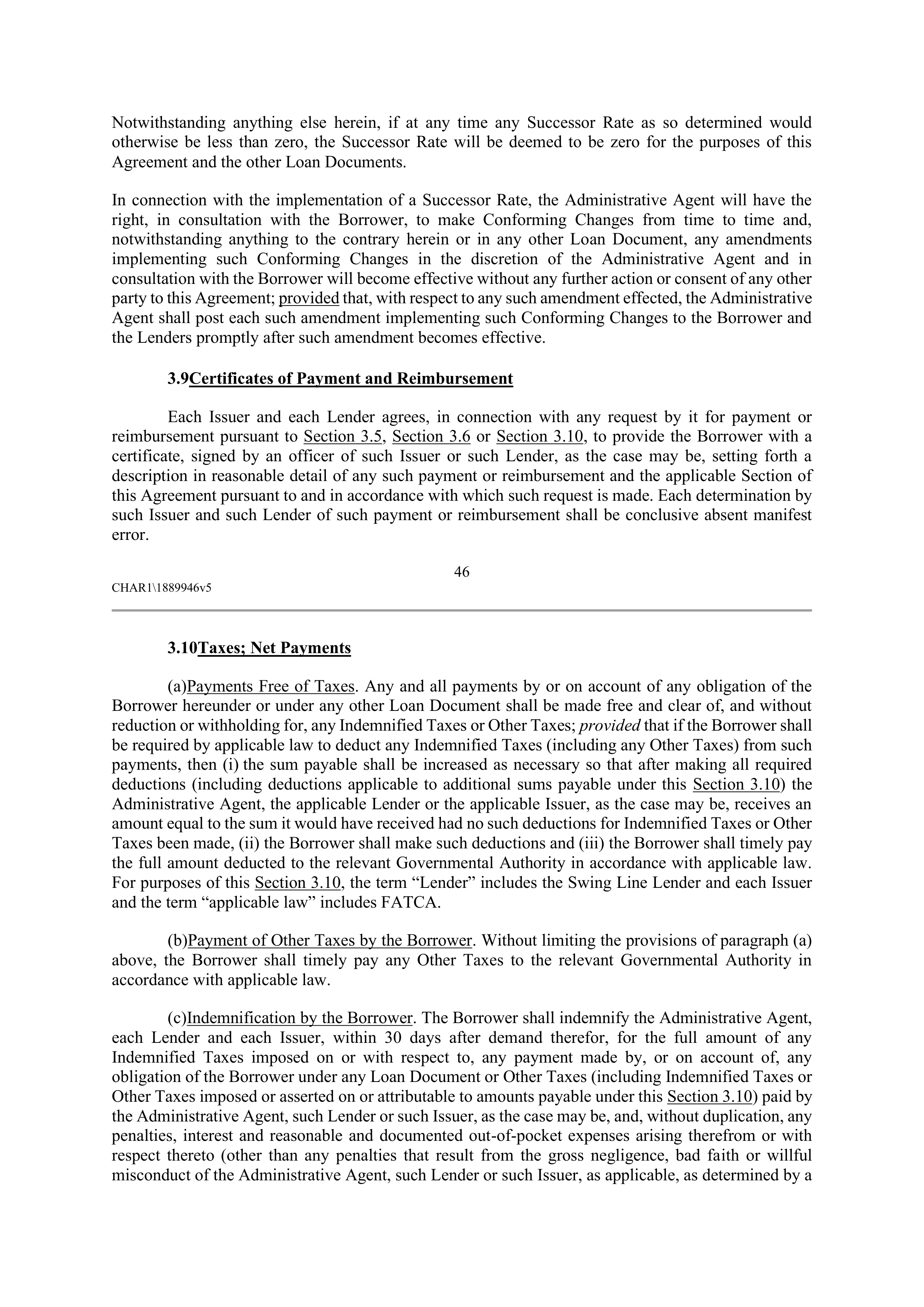 CVS HEALTH CORPORATION FIVE YEAR CREDIT AGREEMENT — page 52
