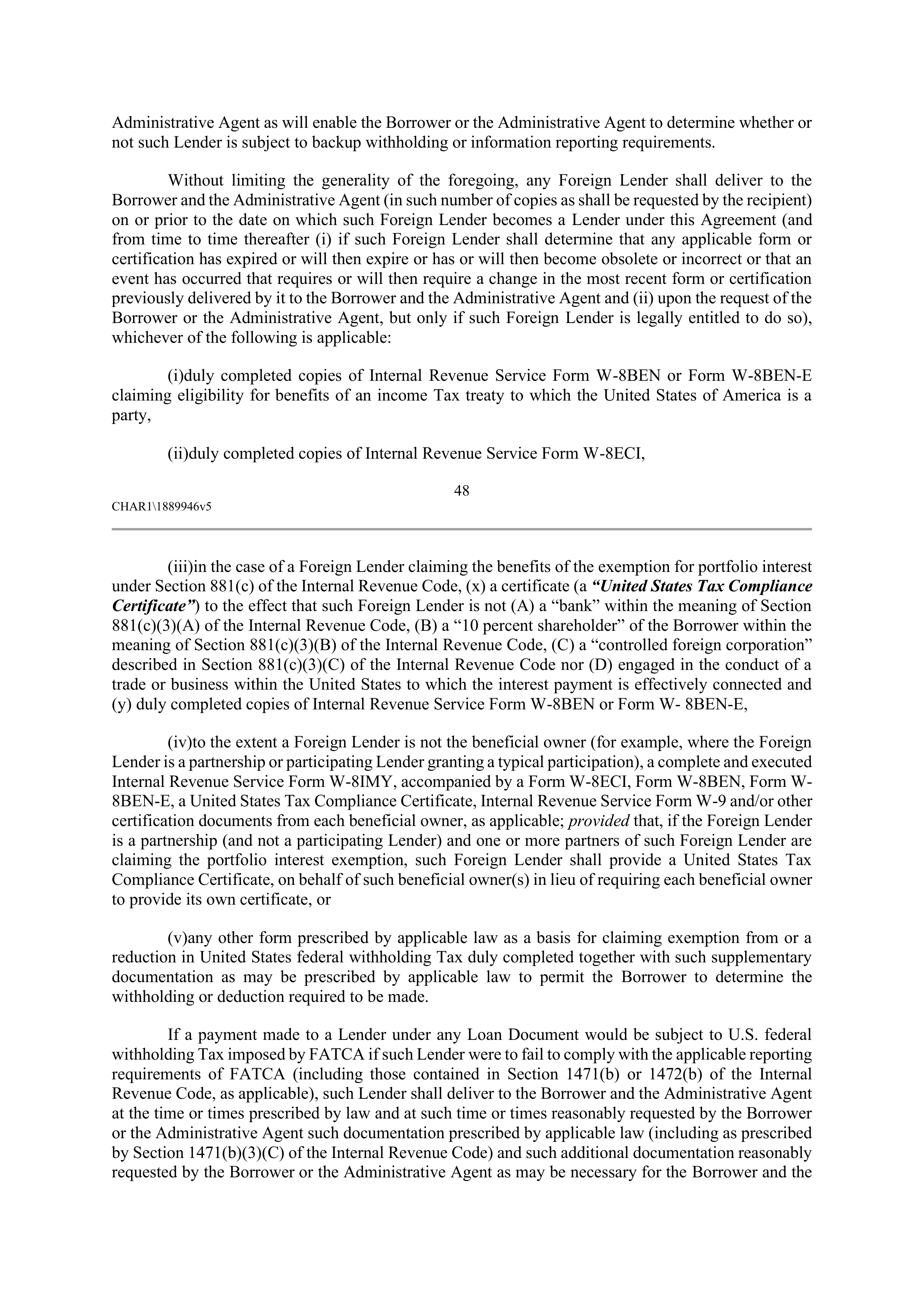 CVS HEALTH CORPORATION FIVE YEAR CREDIT AGREEMENT — page 54