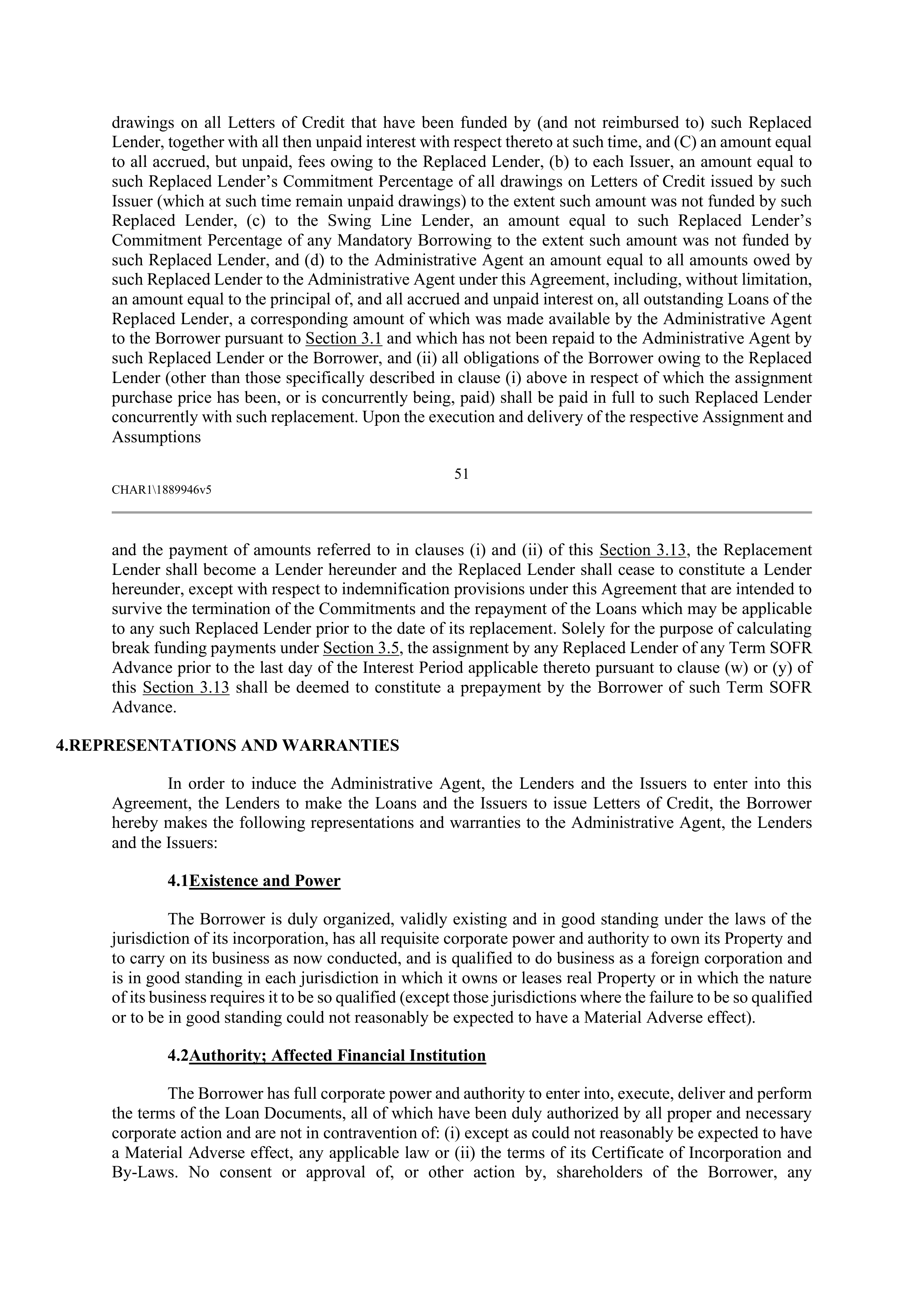 CVS HEALTH CORPORATION FIVE YEAR CREDIT AGREEMENT — page 57