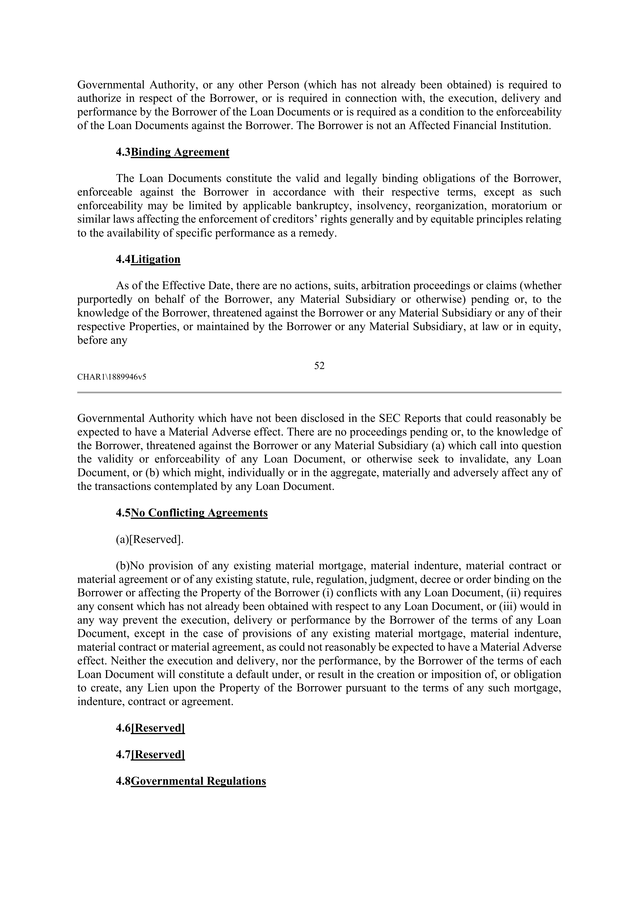 CVS HEALTH CORPORATION FIVE YEAR CREDIT AGREEMENT — page 58