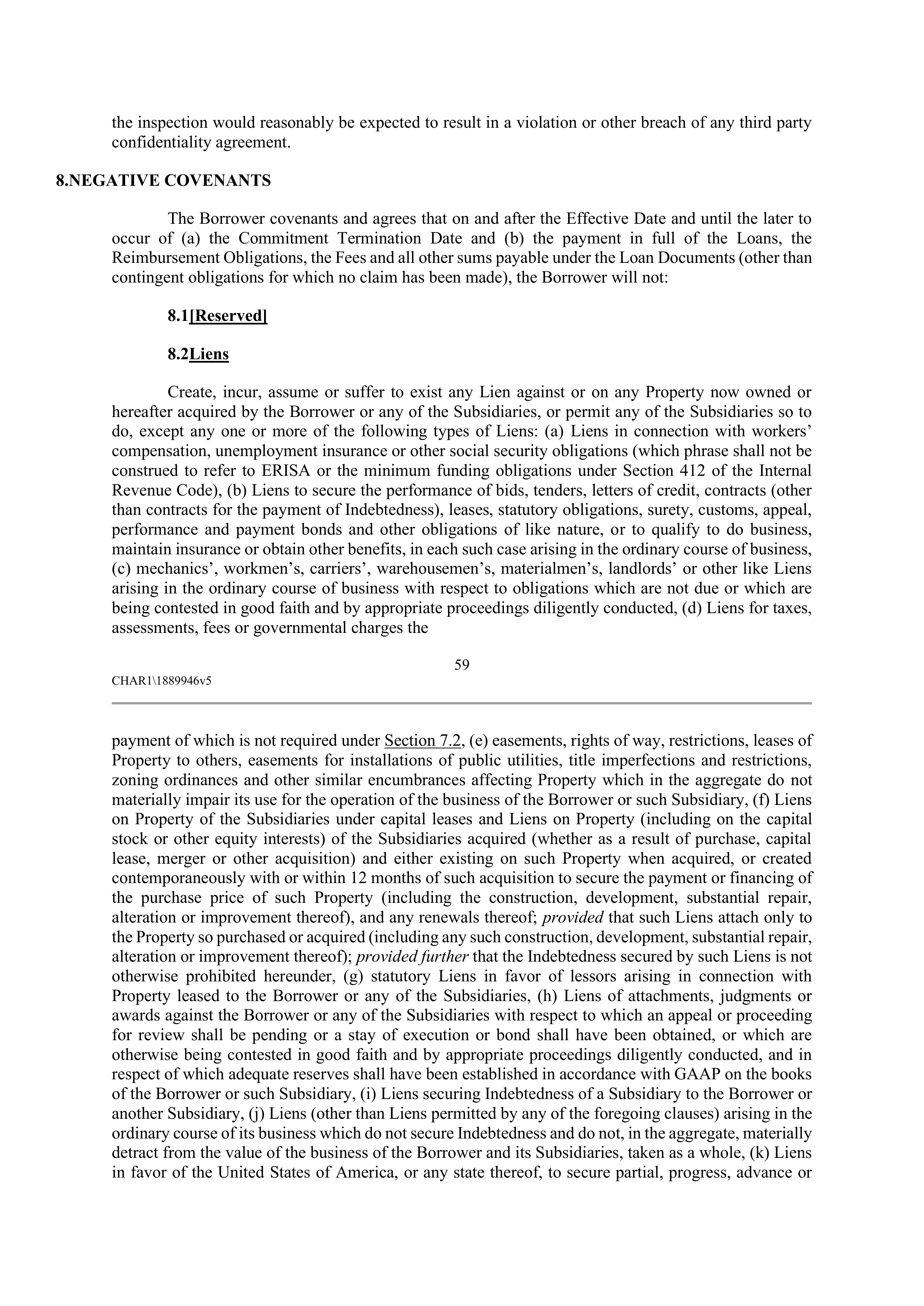 CVS HEALTH CORPORATION FIVE YEAR CREDIT AGREEMENT — page 65