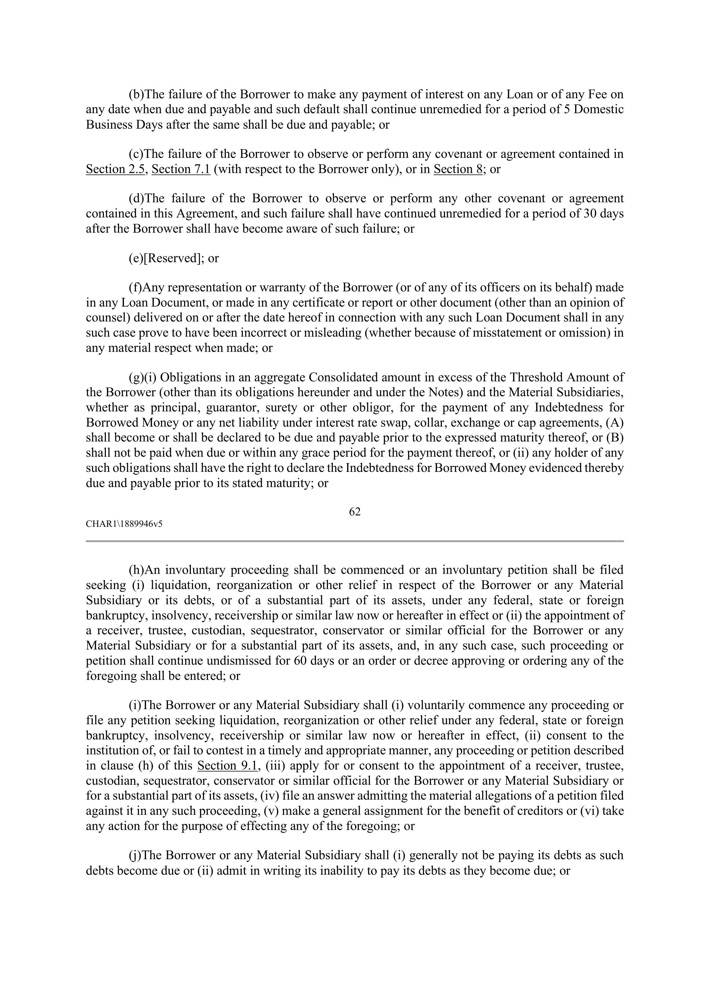 CVS HEALTH CORPORATION FIVE YEAR CREDIT AGREEMENT — page 68