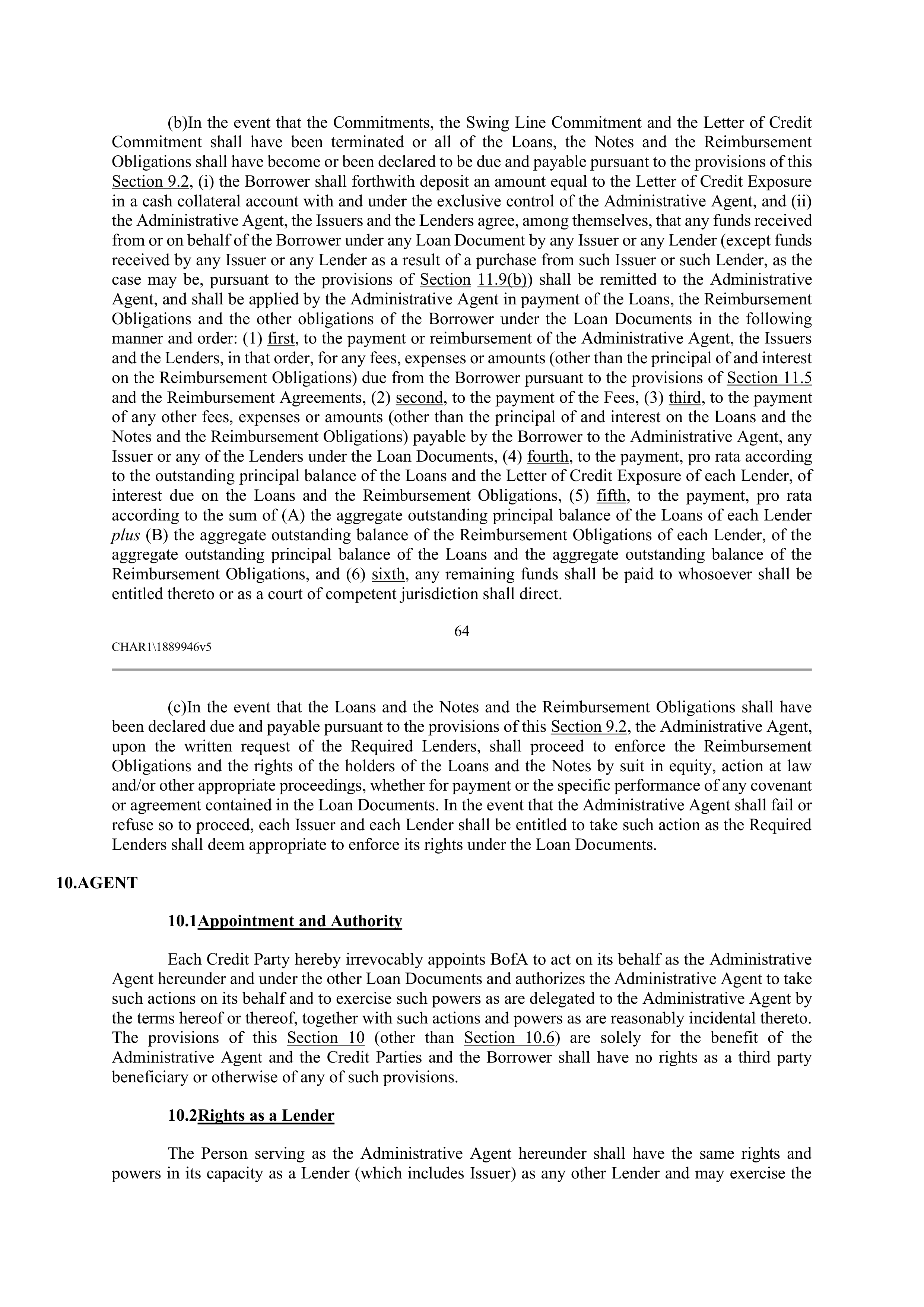 CVS HEALTH CORPORATION FIVE YEAR CREDIT AGREEMENT — page 70