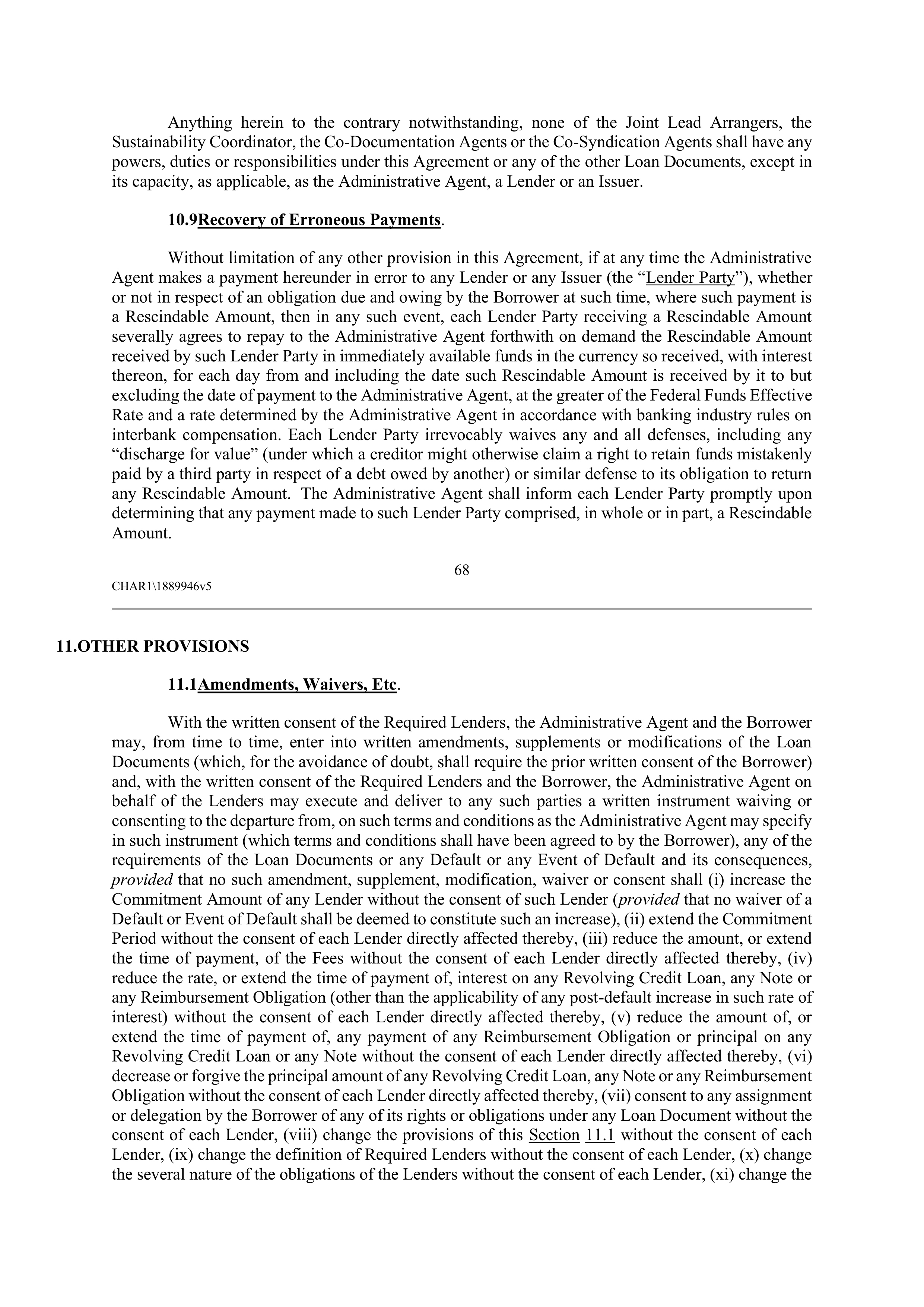 CVS HEALTH CORPORATION FIVE YEAR CREDIT AGREEMENT — page 74