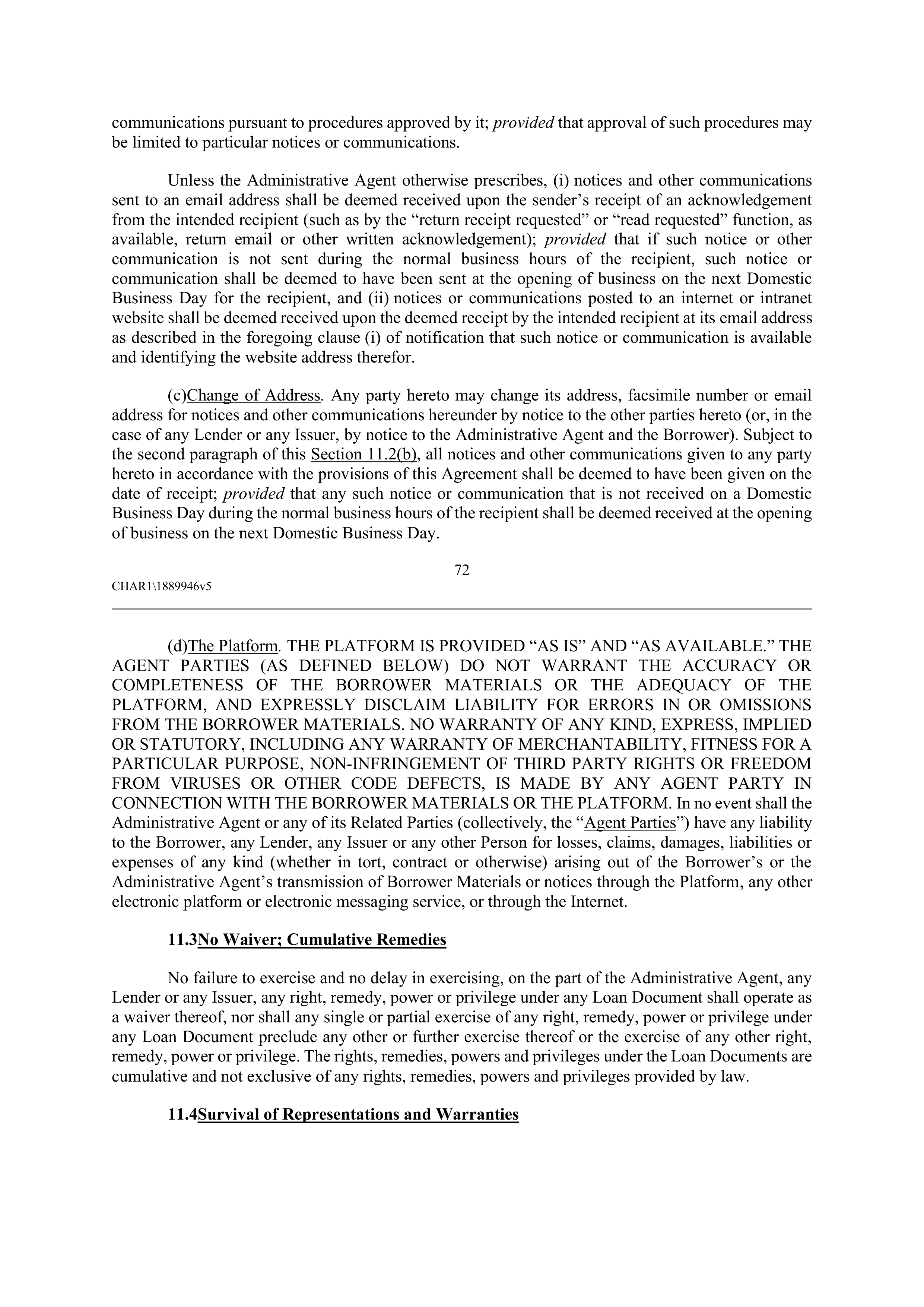 CVS HEALTH CORPORATION FIVE YEAR CREDIT AGREEMENT — page 78