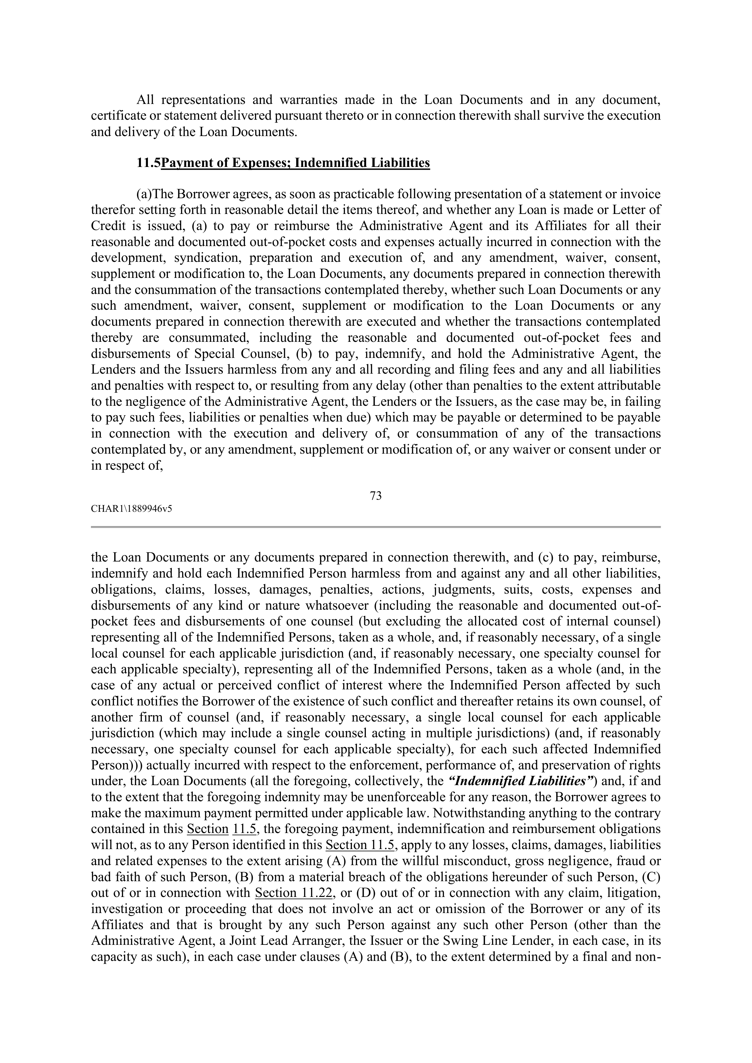CVS HEALTH CORPORATION FIVE YEAR CREDIT AGREEMENT — page 79