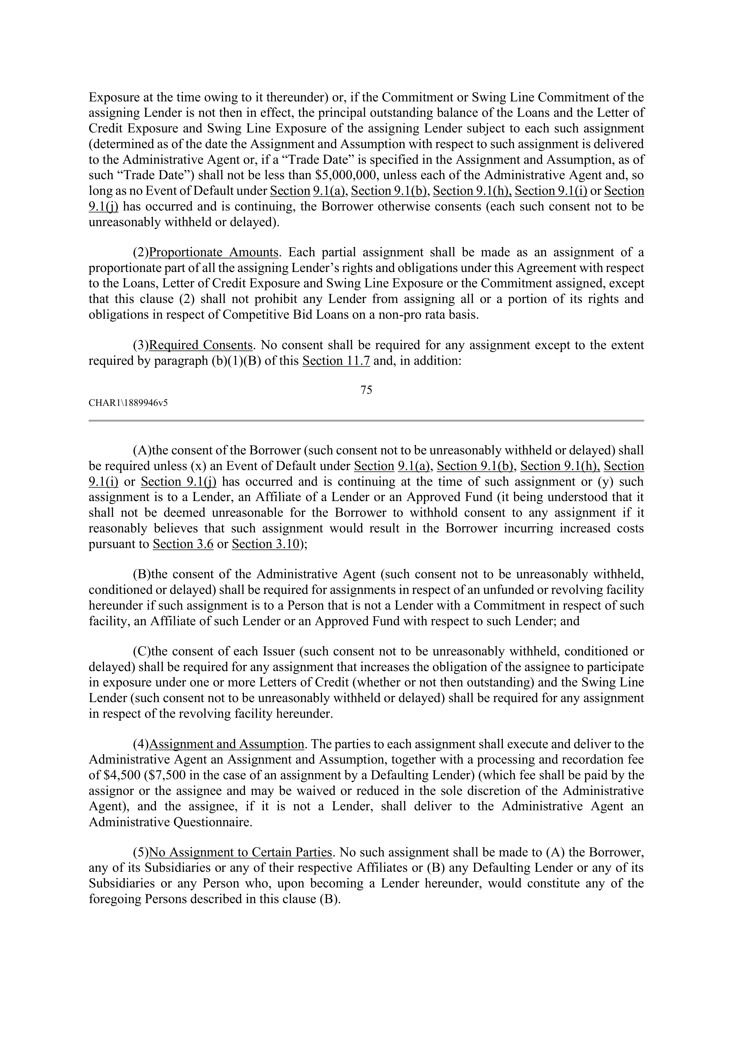 CVS HEALTH CORPORATION FIVE YEAR CREDIT AGREEMENT — page 81