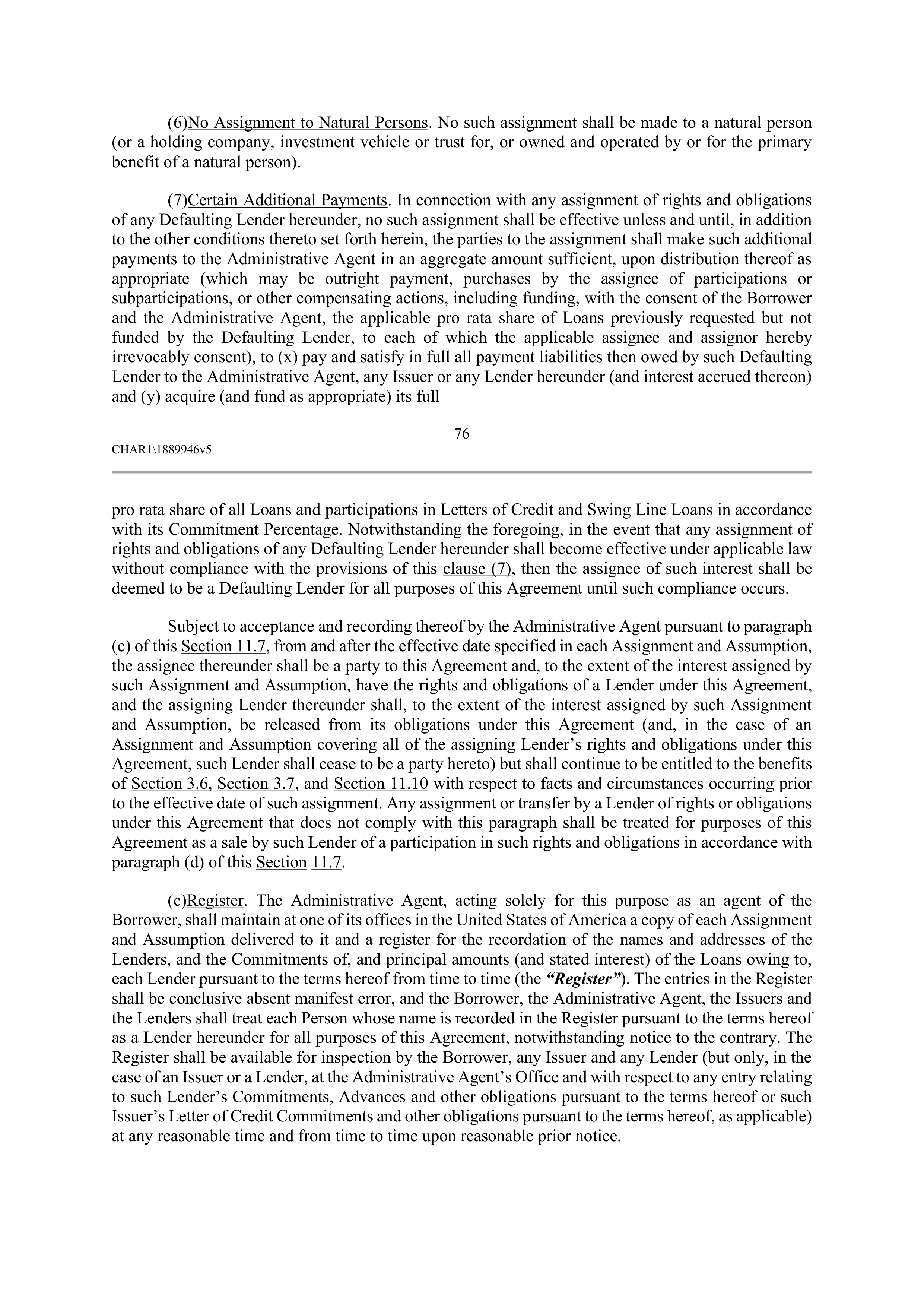 CVS HEALTH CORPORATION FIVE YEAR CREDIT AGREEMENT — page 82