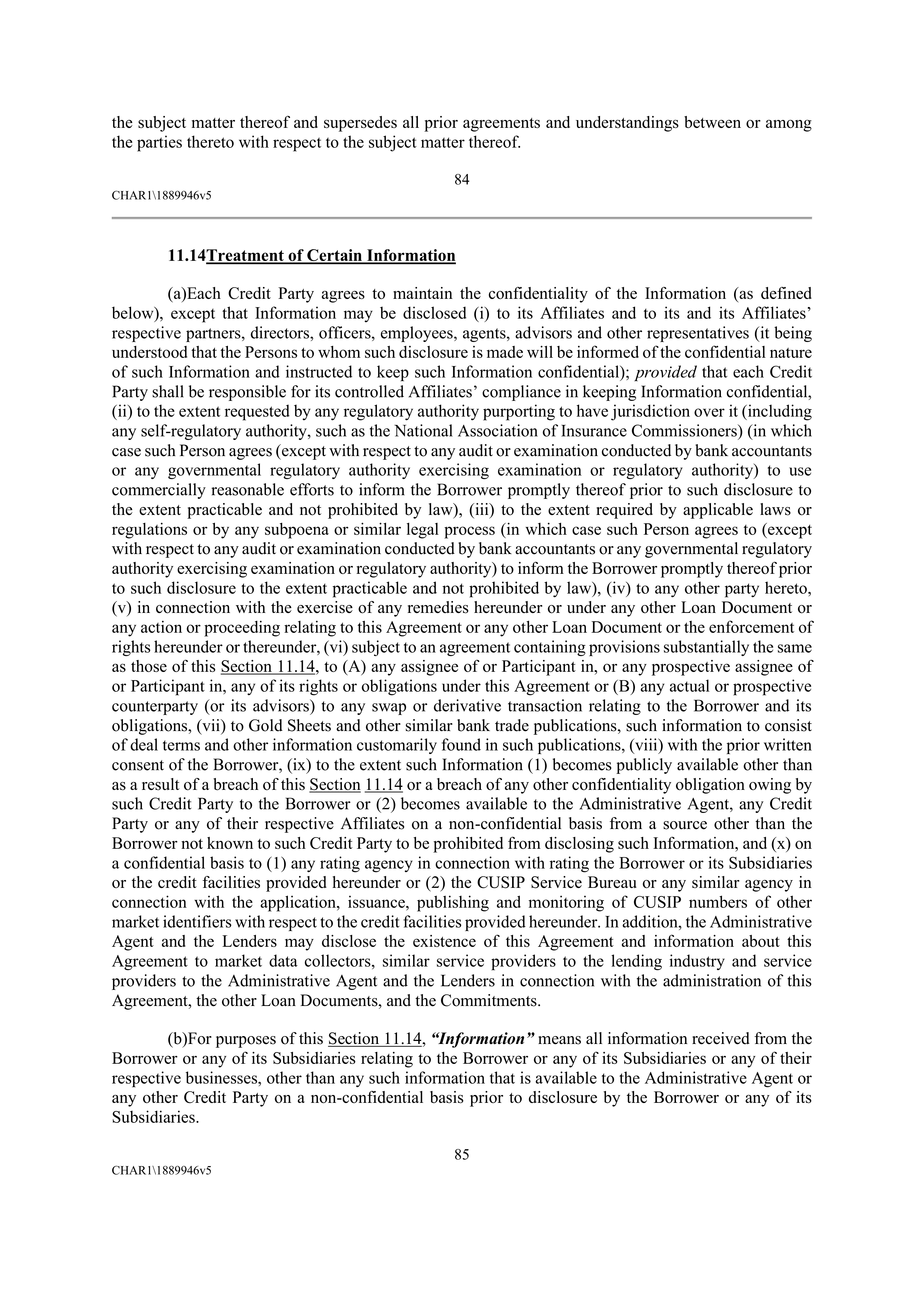 CVS HEALTH CORPORATION FIVE YEAR CREDIT AGREEMENT — page 90
