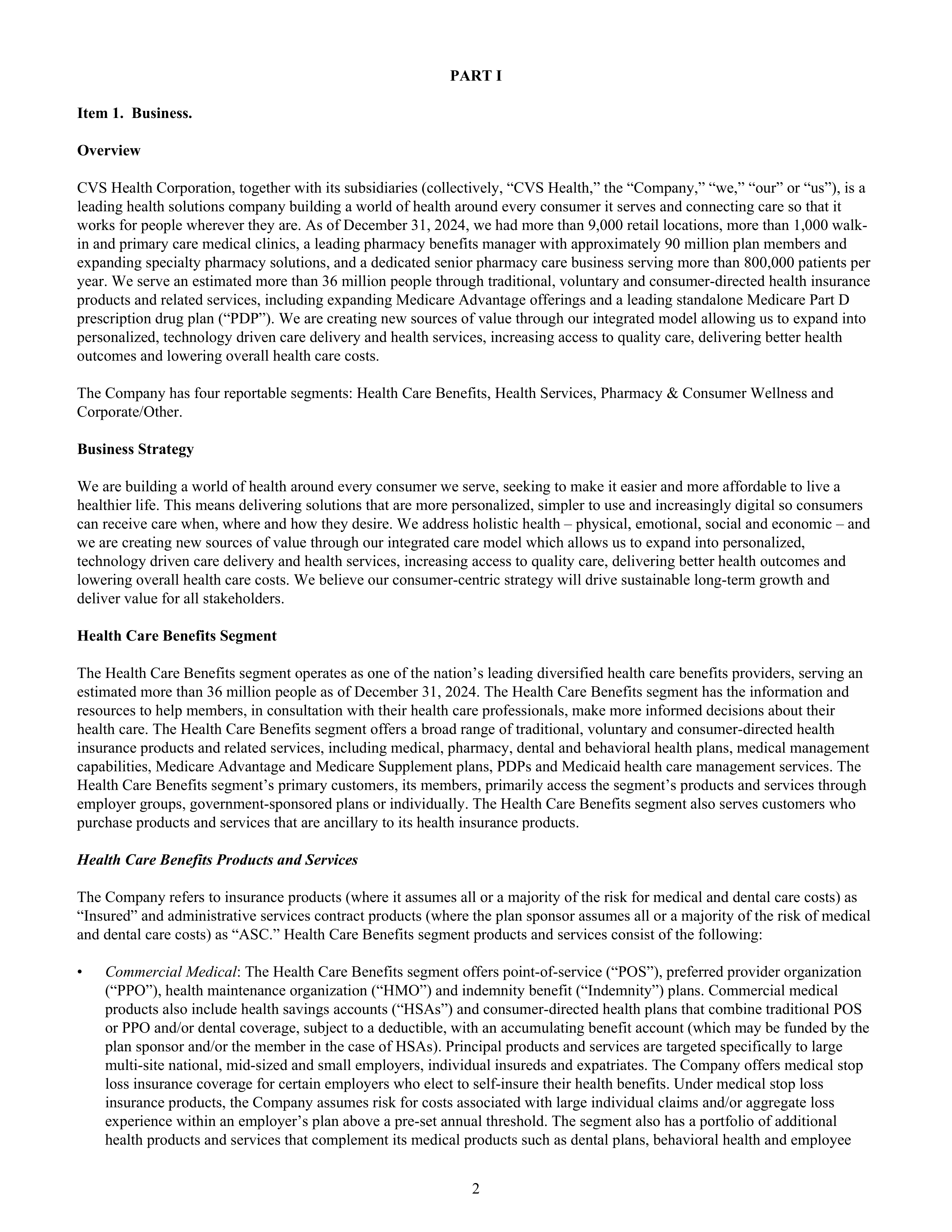 CVS Health Annual Report — page 10