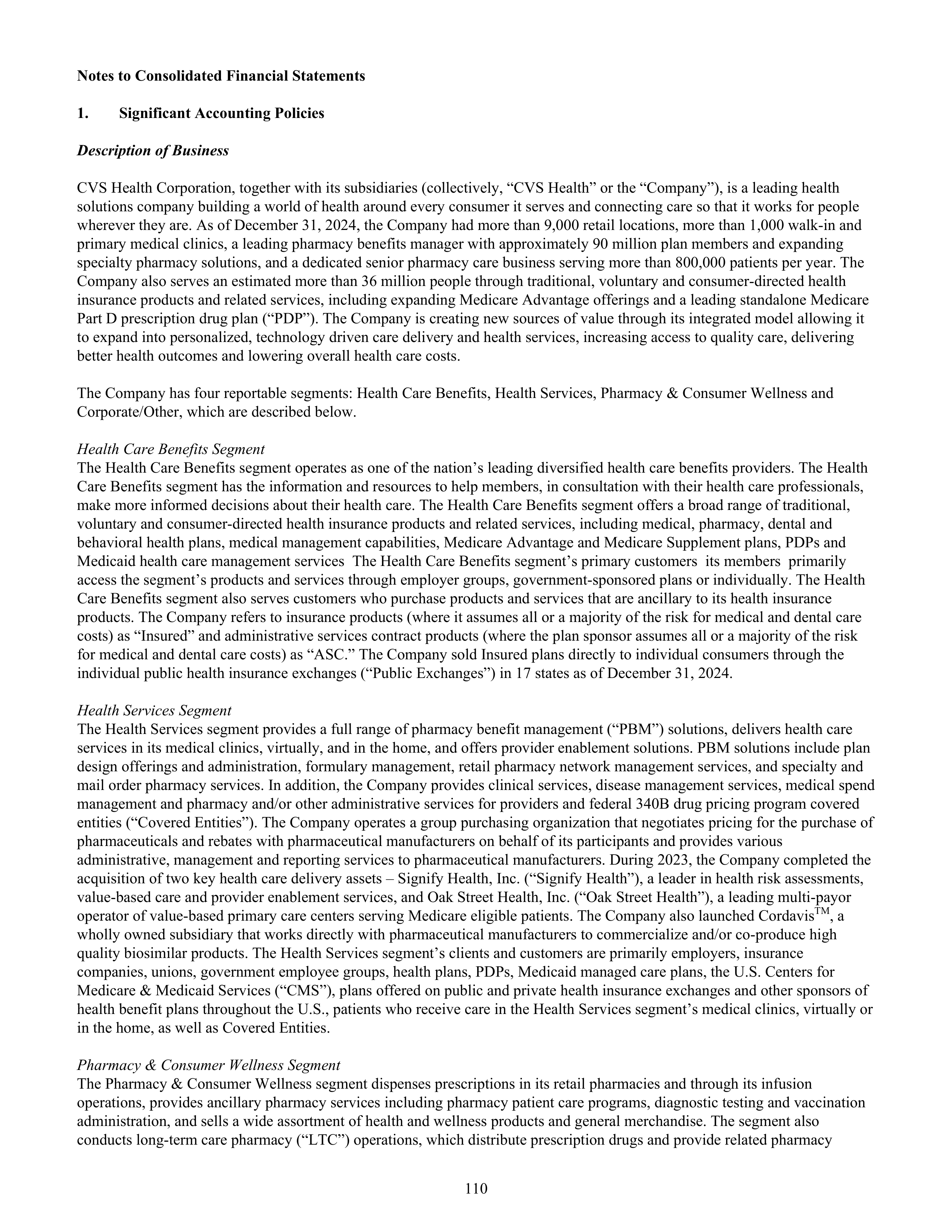 CVS Health Annual Report — page 118
