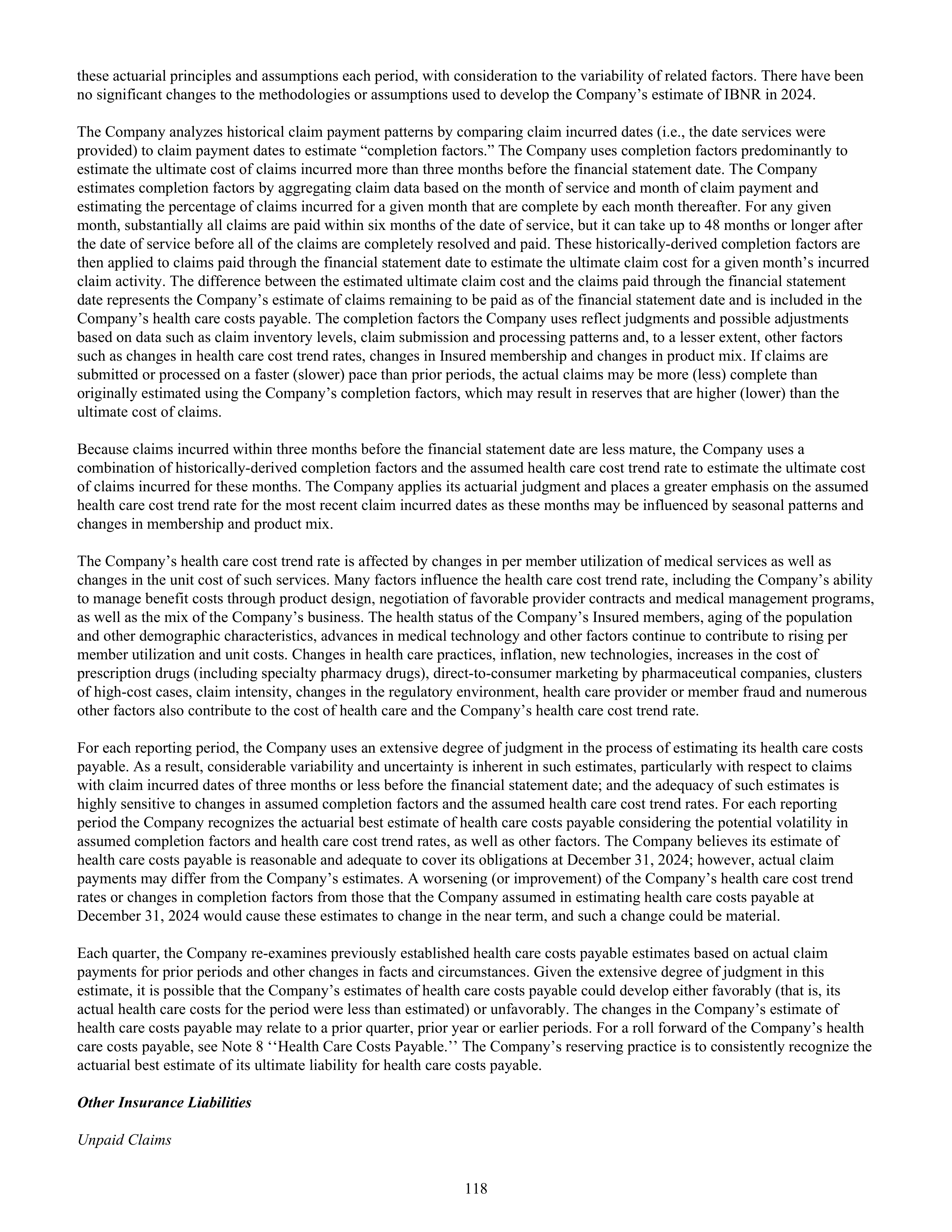 CVS Health Annual Report — page 126