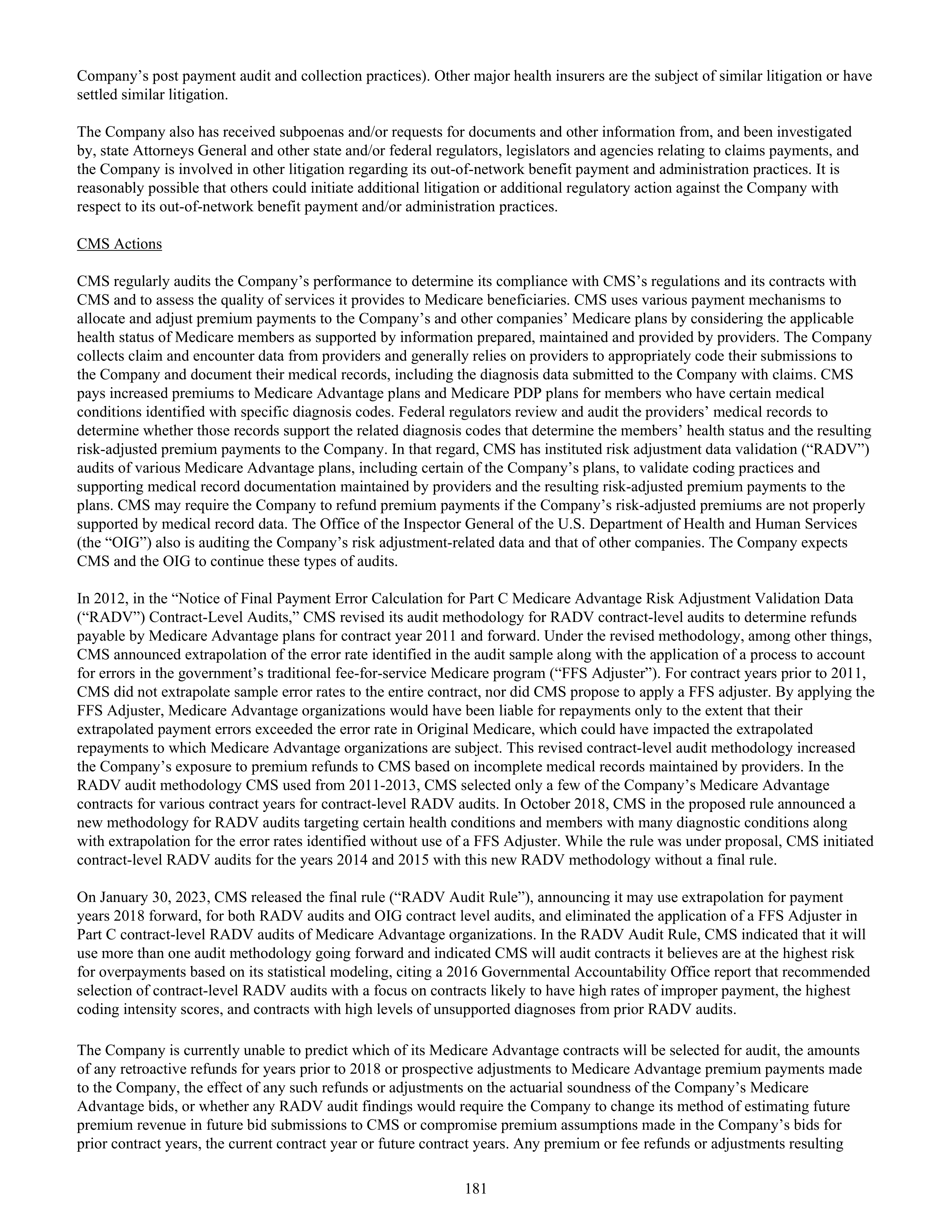 CVS Health Annual Report — page 189