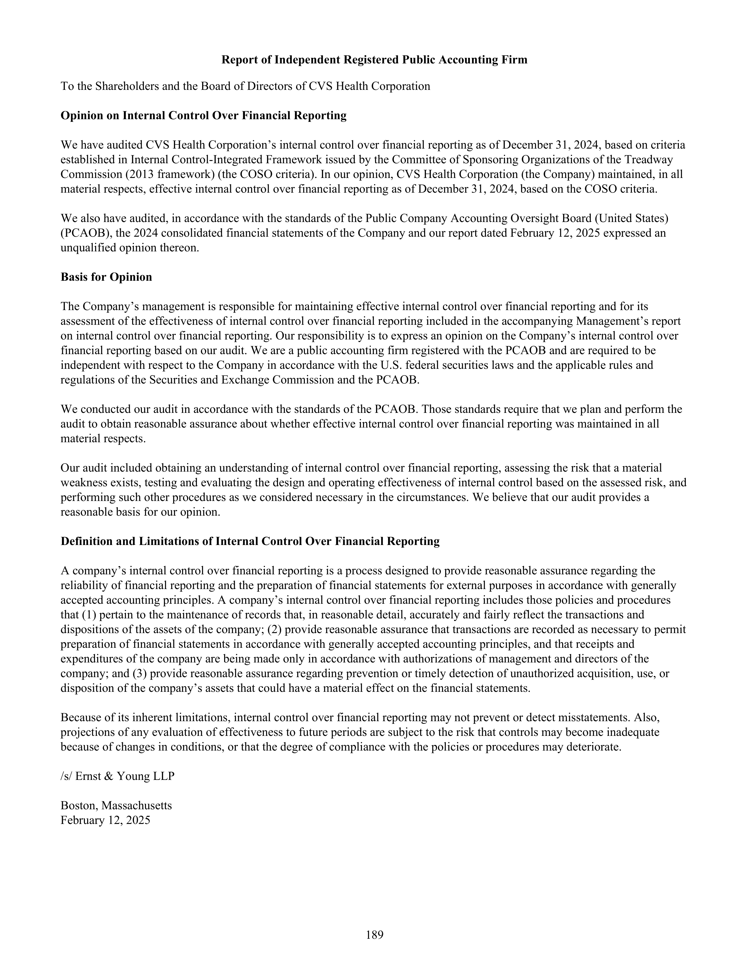 CVS Health Annual Report — page 197