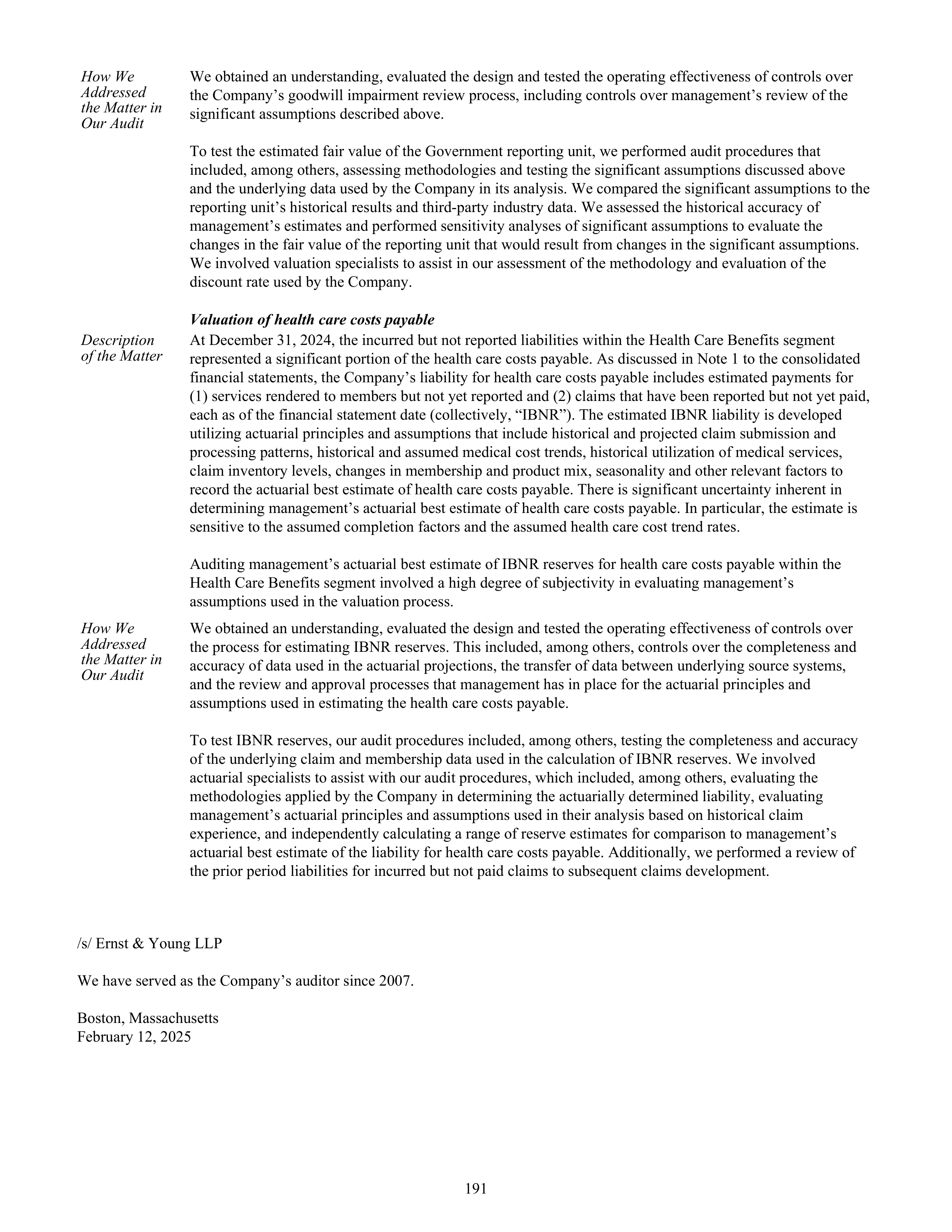 CVS Health Annual Report — page 199