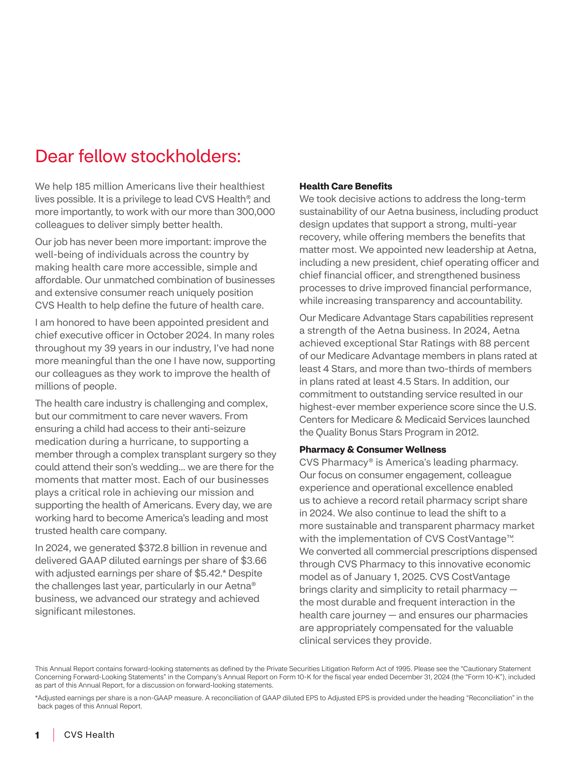CVS Health Annual Report — page 2