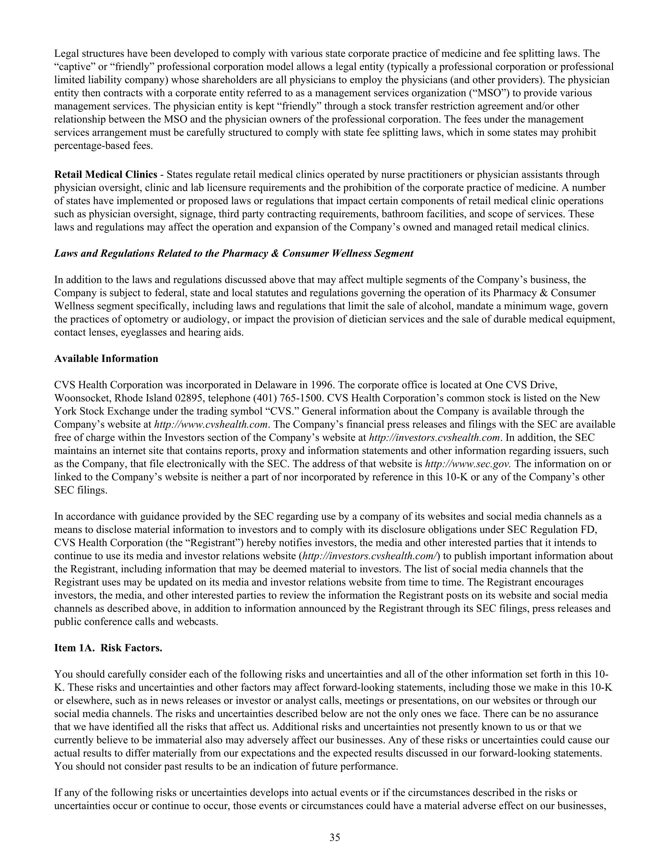 CVS Health Annual Report — page 43