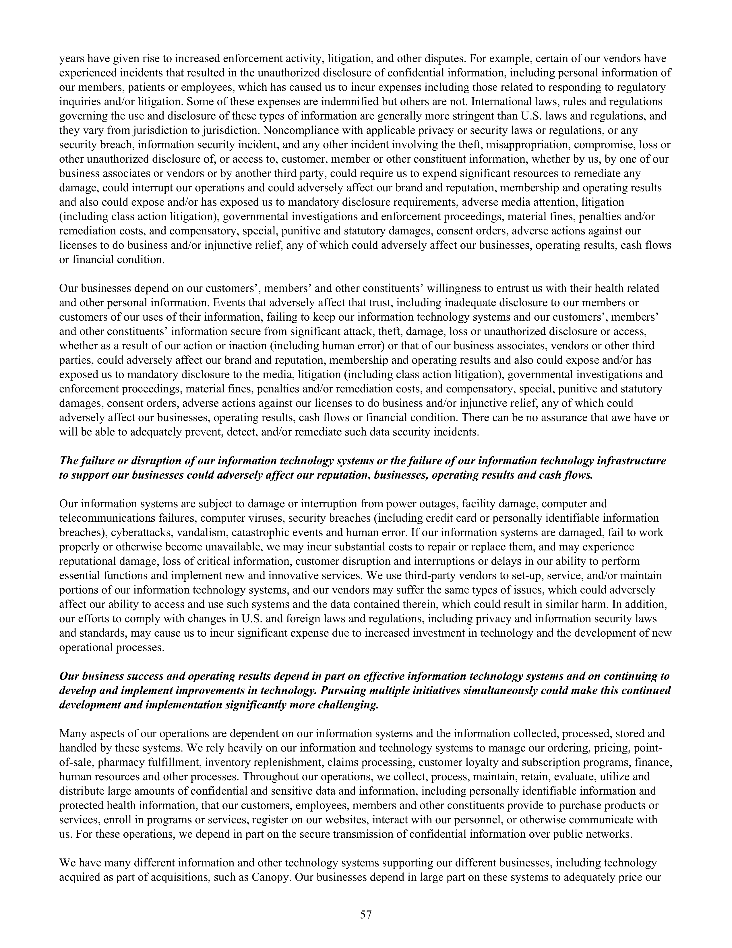 CVS Health Annual Report — page 65