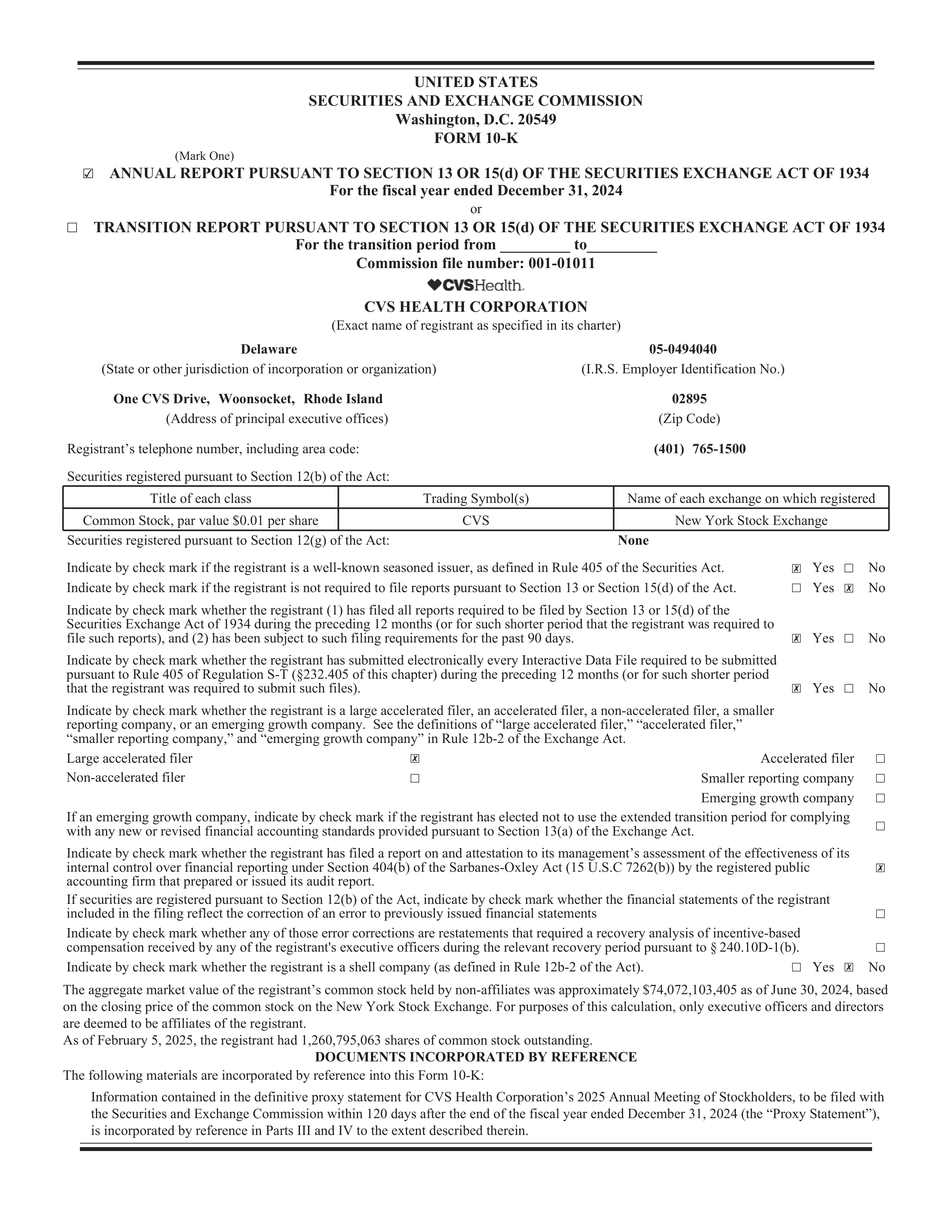 CVS Health Annual Report — page 7